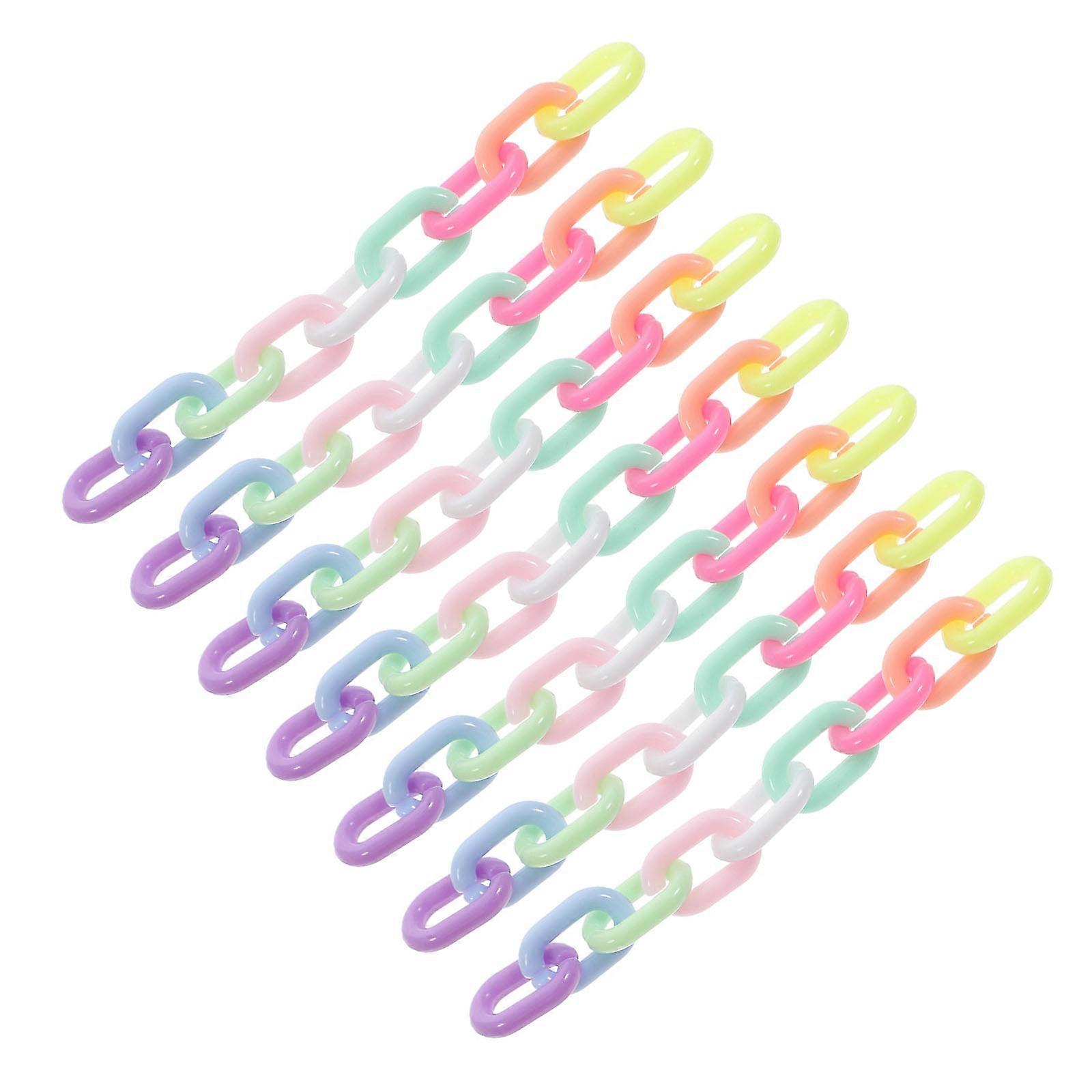 Acrylic Chain Links 1000 Pcs Square Shape Craft Making Accessory For Artists Crafters DIY Enthusiasts Safe And Sturdy