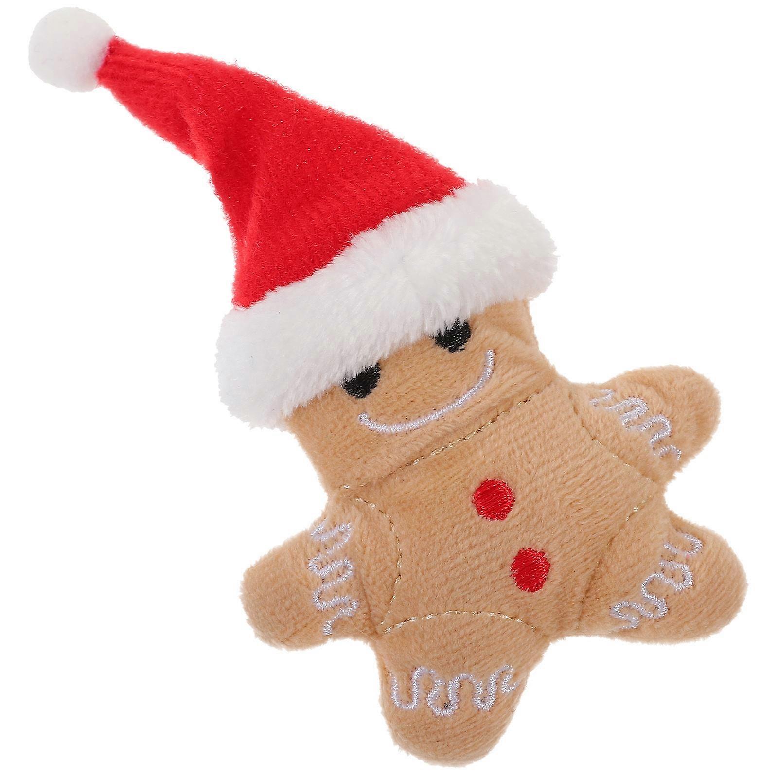 3Pcs Cat Teething Chew Toy Featuring Gingerbread Man Shape Suitable For Cat Lovers And Entertainment
