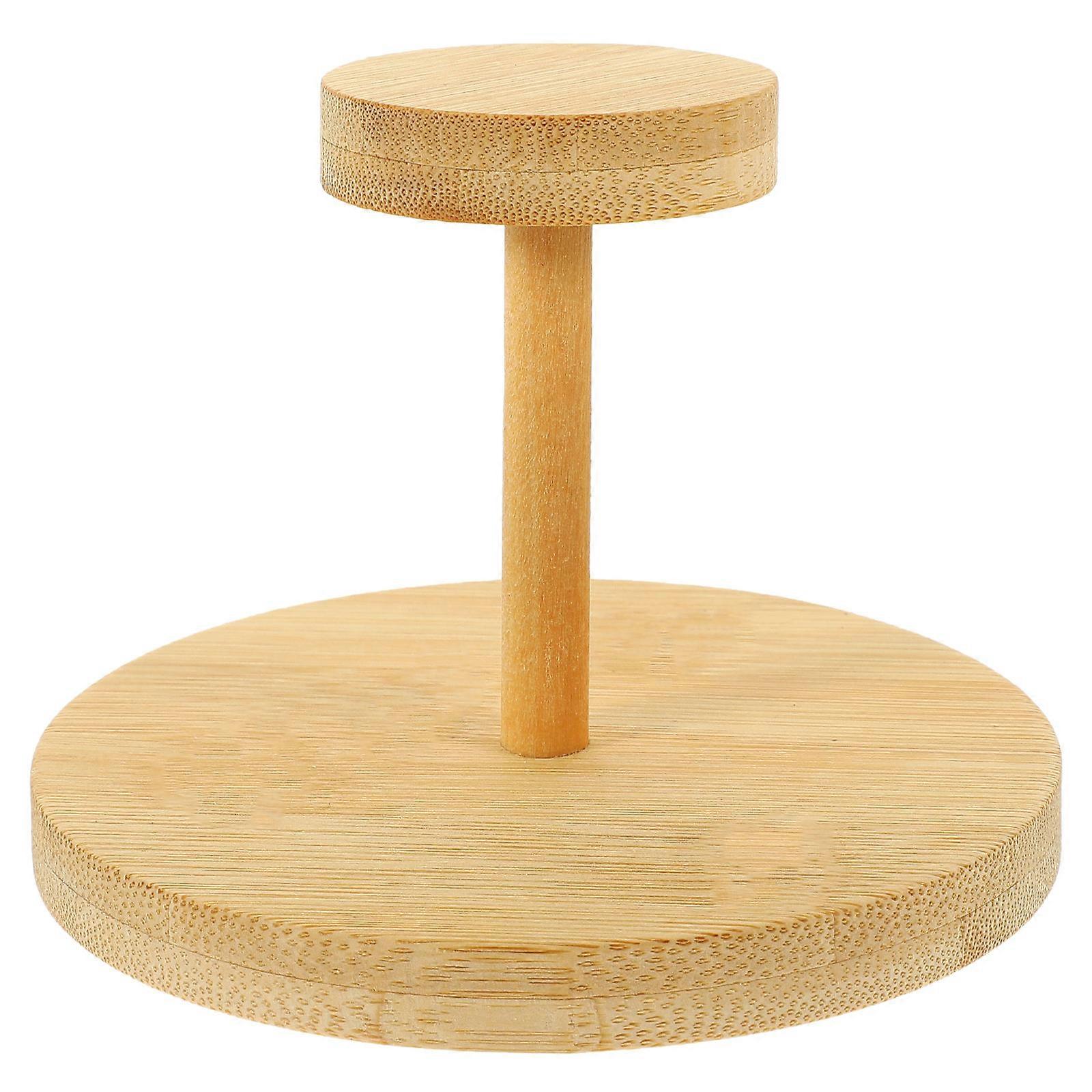 2Pcs Coffee Dispenser Rectangular Organizer for Commercial Use Coffee Counter Bamboo Holder