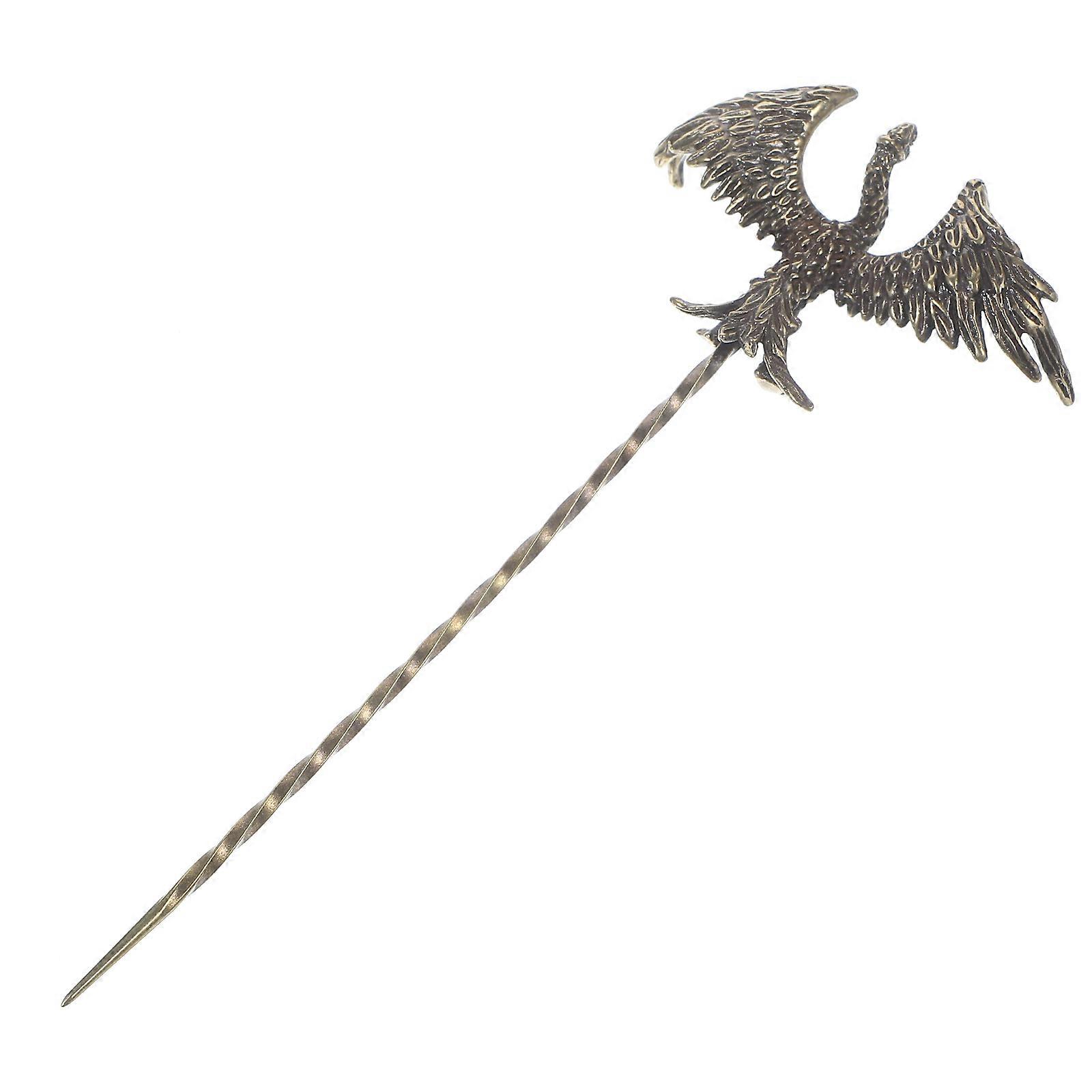 Phoenix Shape Vintage Tea Prying Tool For Tea Ceremony Dark Brown 1Pcs