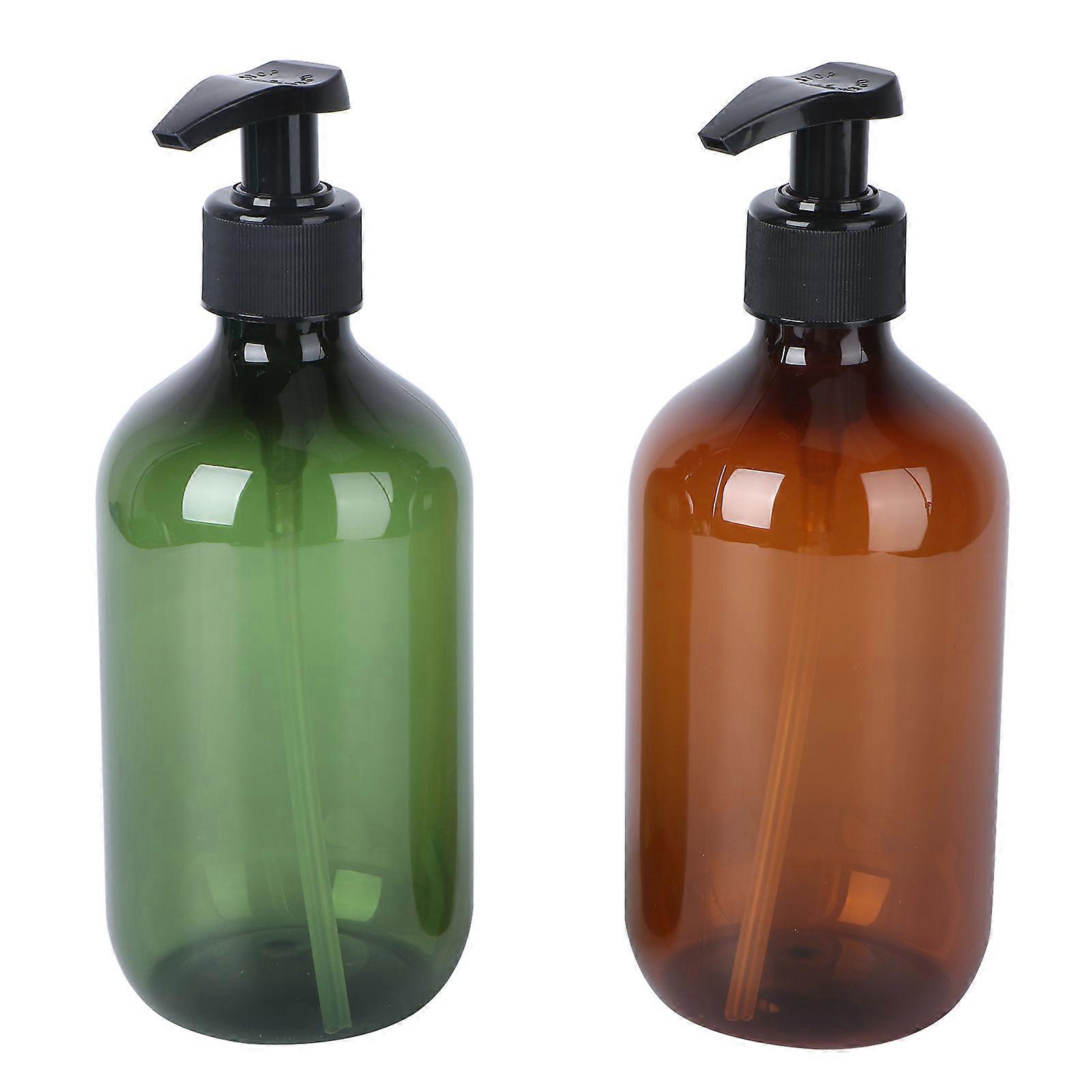 Clear Empty Pump Bottle Lotion Dispensers for Storage Use 6Pcs Assorted Colors