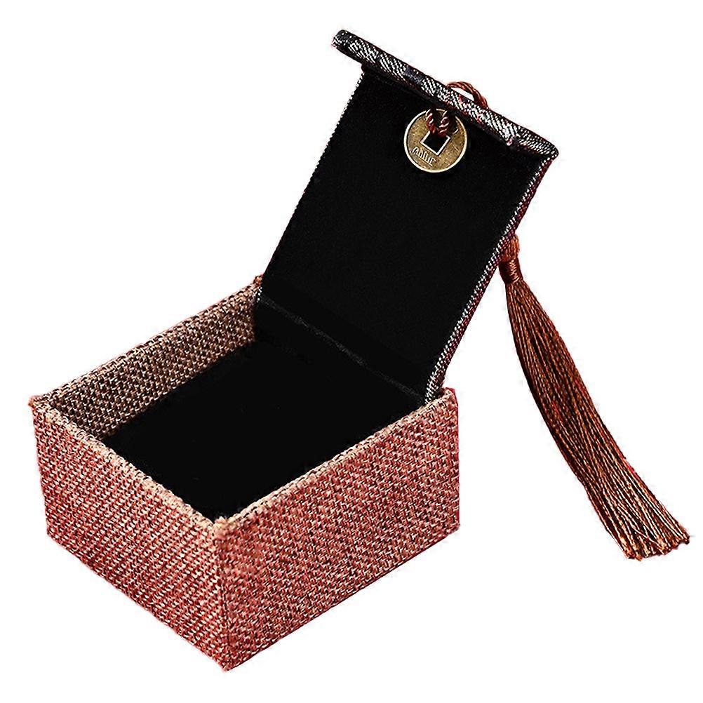 Jewelry Storage Case for Practical Use 3Pcs Chinese Style Ear Studs Box