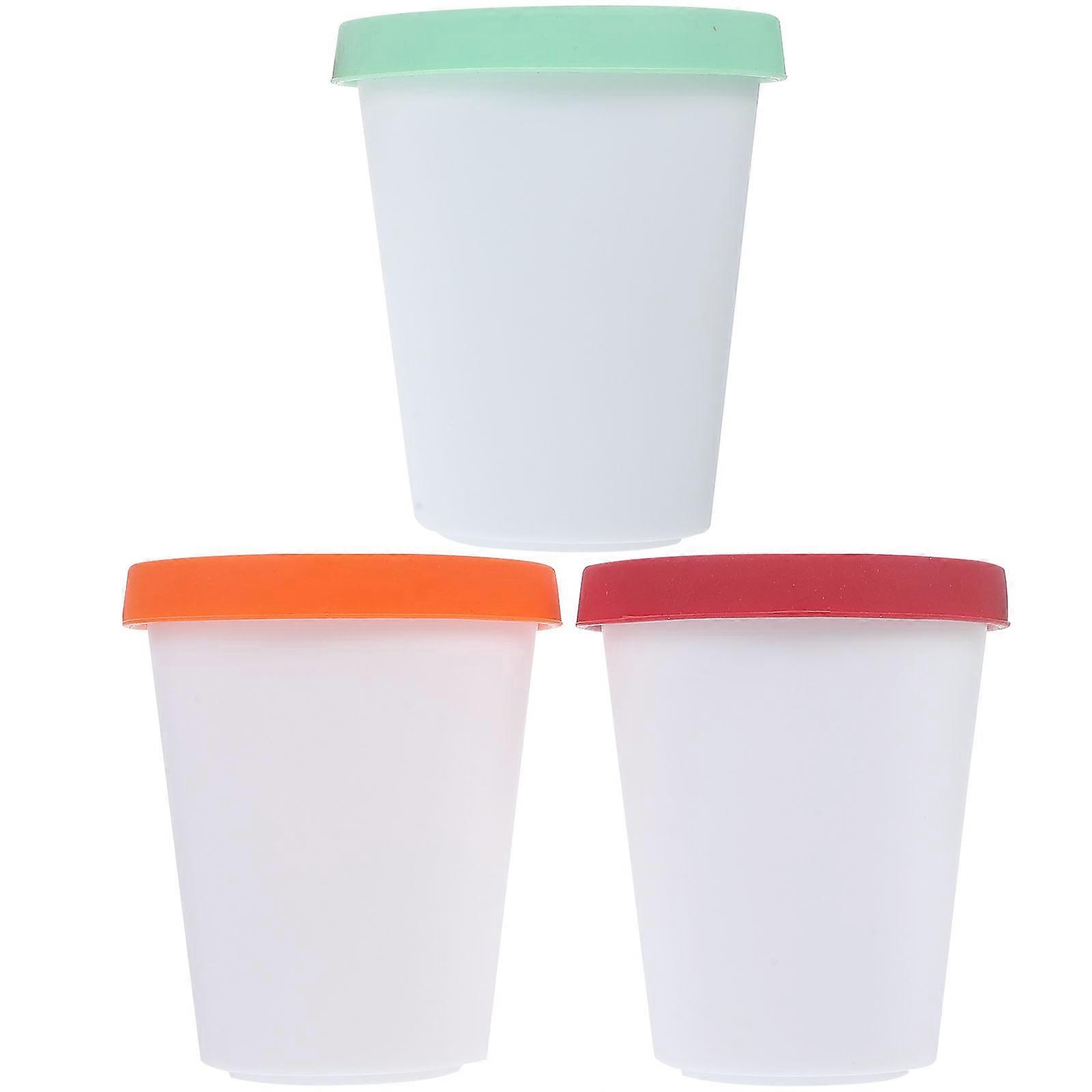 Homemade Ice Cream Containers Food Buckets for Storage 15Pcs with Lids