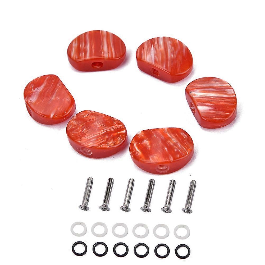 Tuners Tuning Keys Vintage 6Set Oval Shape Strong Metal Construction With Acrylic Button For Musicians
