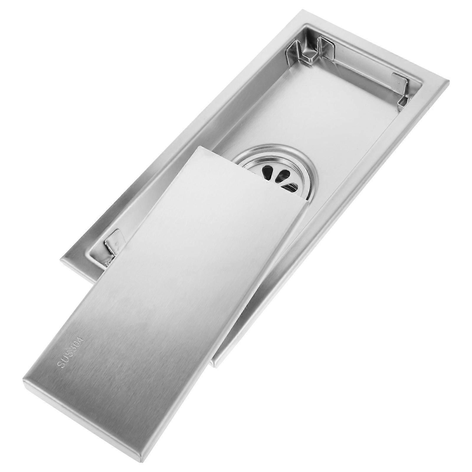 Durable Stainless Steel Shower Drain Floor Drain Strainer Rectangle for 4Pcs