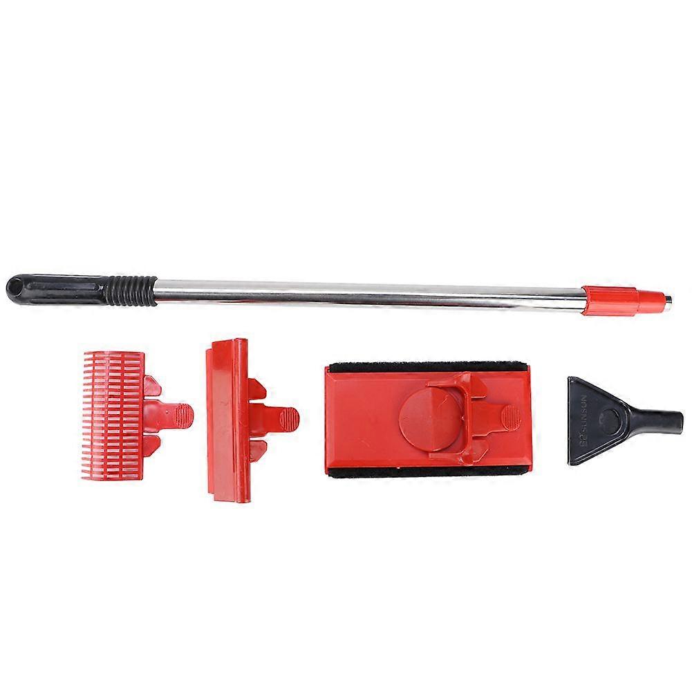 SX-12 3 in 1 Multi Function Fish Tank Cleaning Tool Telescopic Brush Algae Scraper Water Plants Rake Aquarium Cleaner