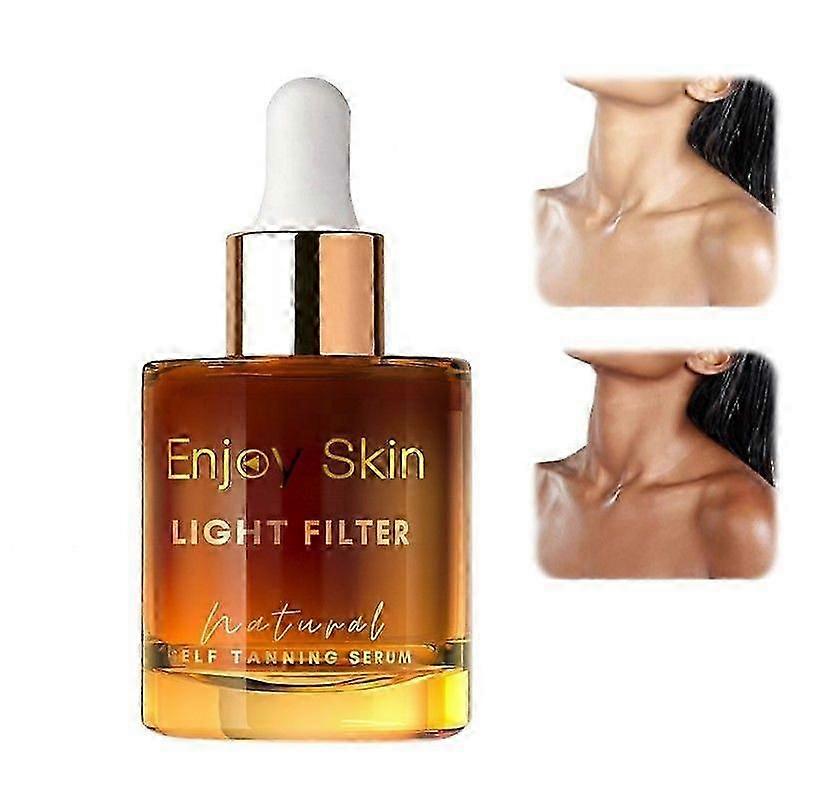 Self Tanning Drops for Body and Face, Body Tanning Tanner, Self Tanning Concentrate,Get a Tanning Effect Without Sun Exposure, 30ml