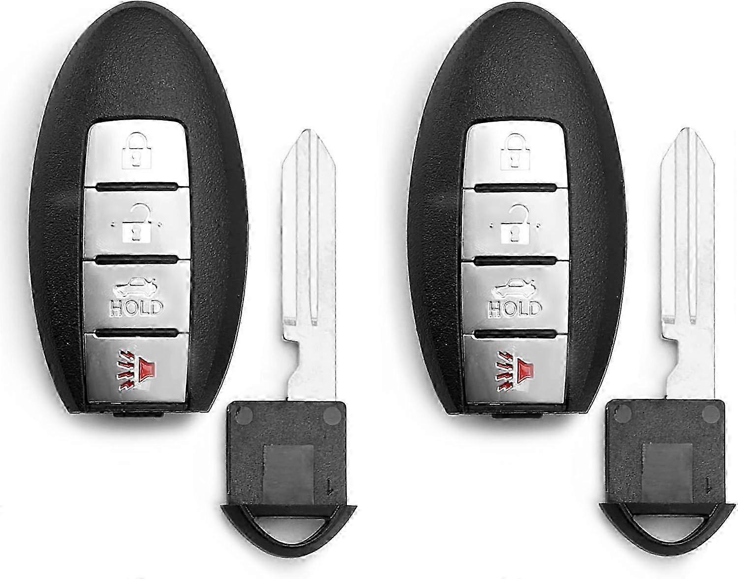 Key Fob Replacement Car Keys 4-button (2pcs) 315mhz Compatible With Nissan Altima 2007 -20
