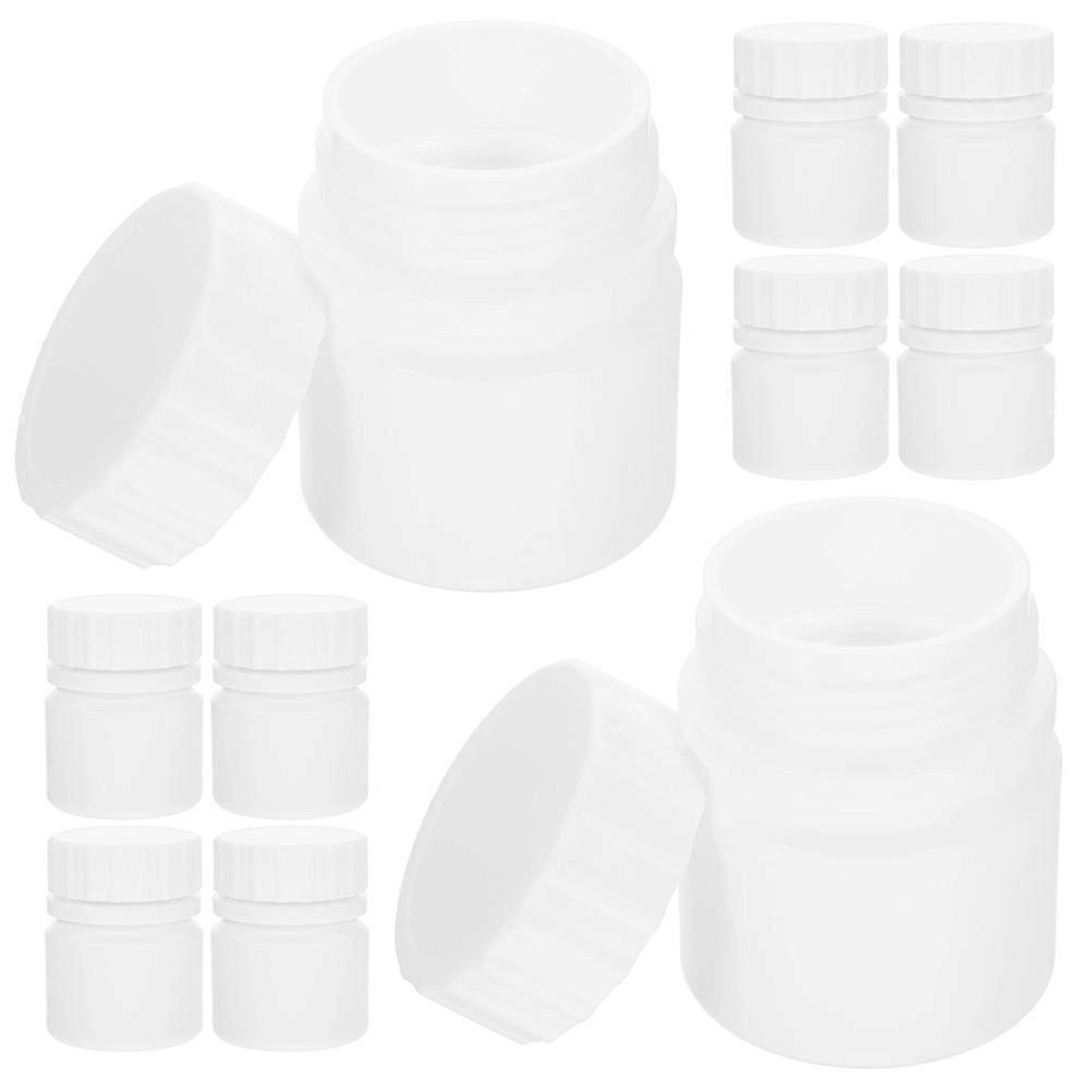 Sample Container Hdpe Bottles for Storage Use 96Pcs White Small Medicine Bottles