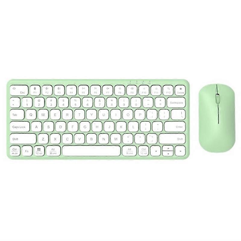 B087 2.4G Wireless Keyboard and Mouse Keyboard Mouse Set Green