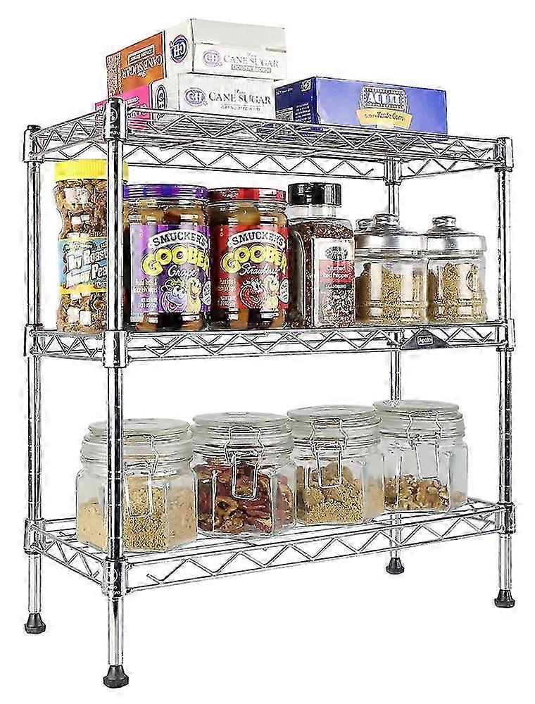 Chrome Wire Shelving for Storage 7.5'x17.5'x16.5' 26s