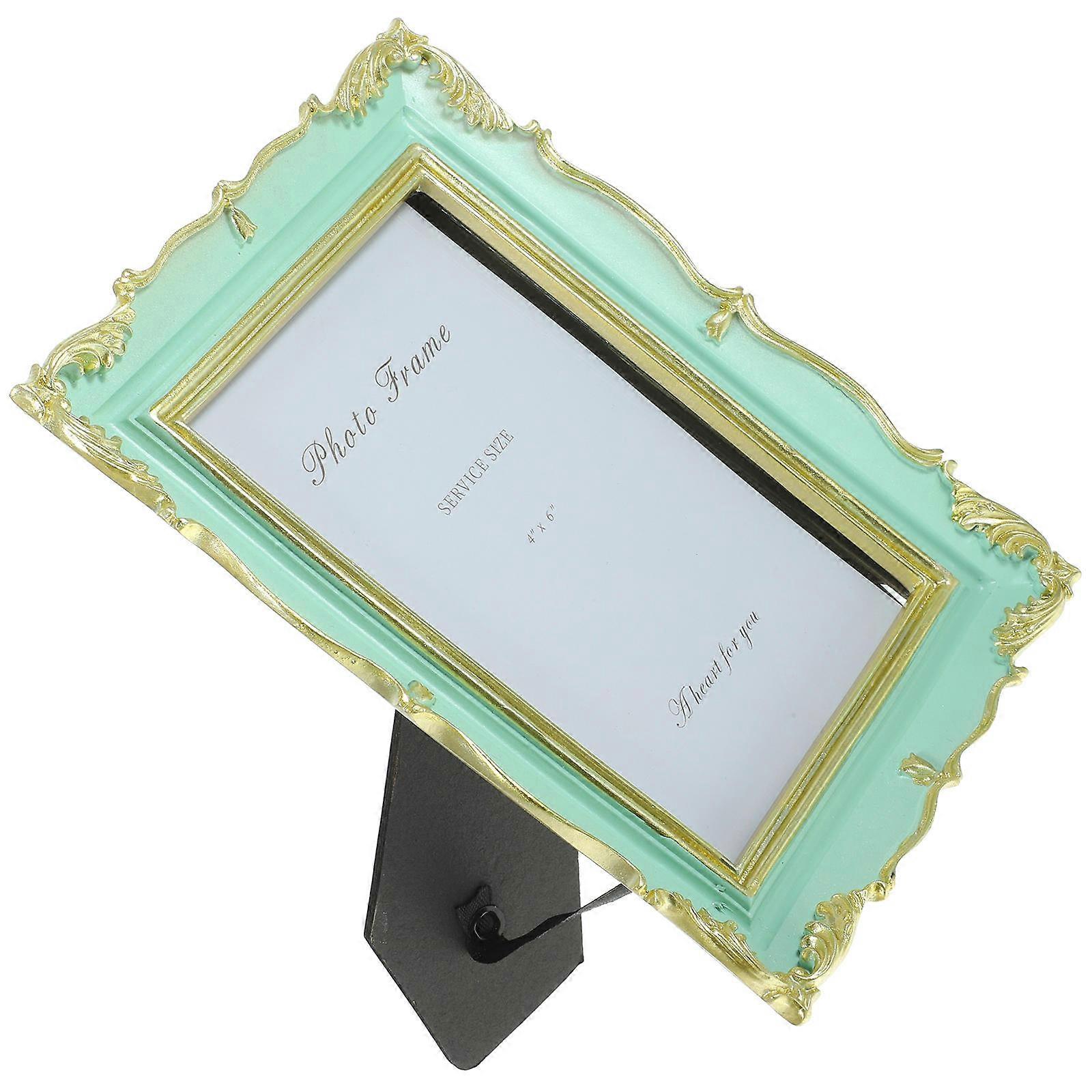 Vintage Style Photo Frame Resin Picture Frame for Desktop Display 4Pcs