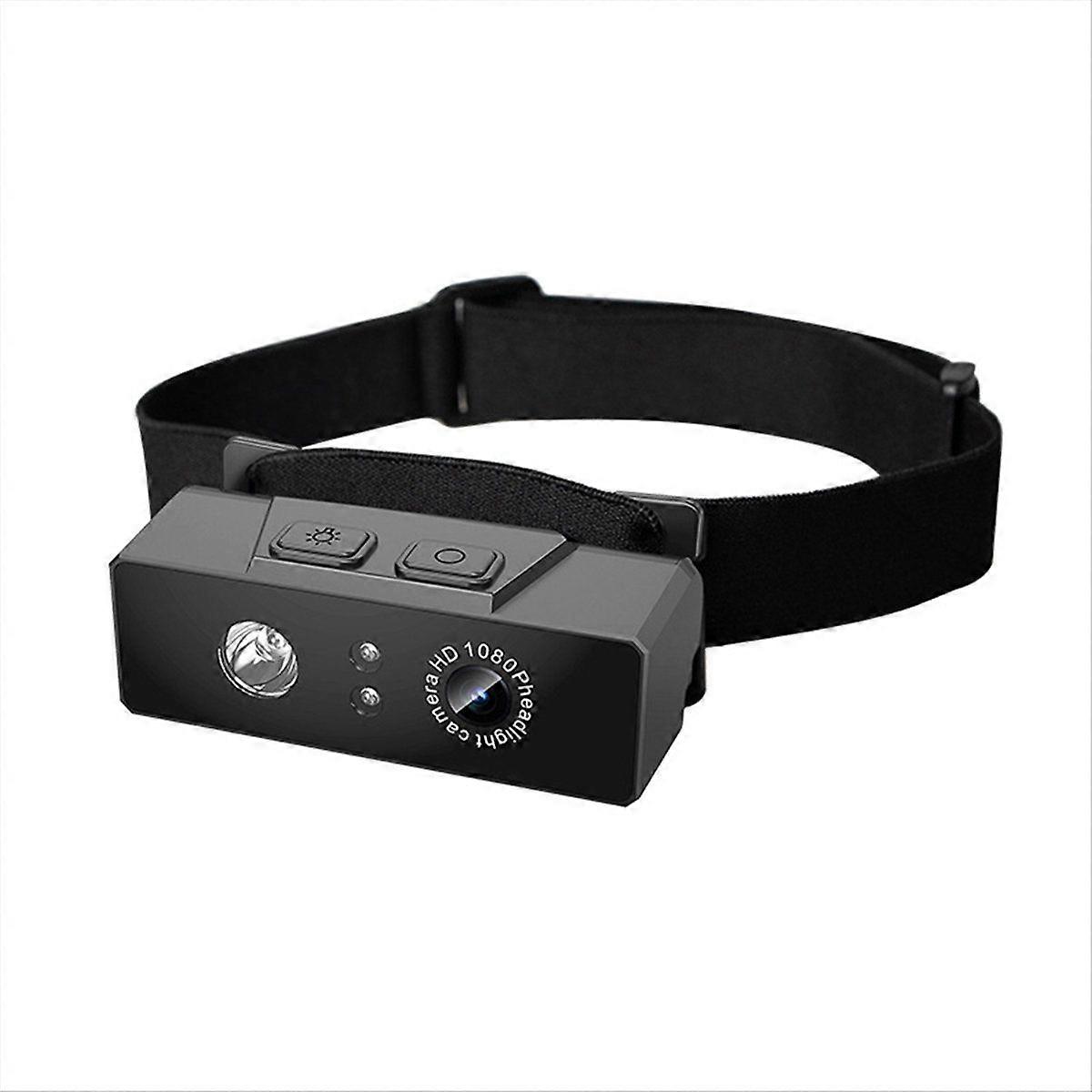 Head-mounted Camera 1080p HD Mobile Headlight Sensor Light Recorder