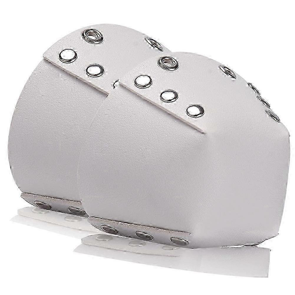 1 Pair Roller Skates Toe Cap Guards Protectors with Holes PU Guard 25-26