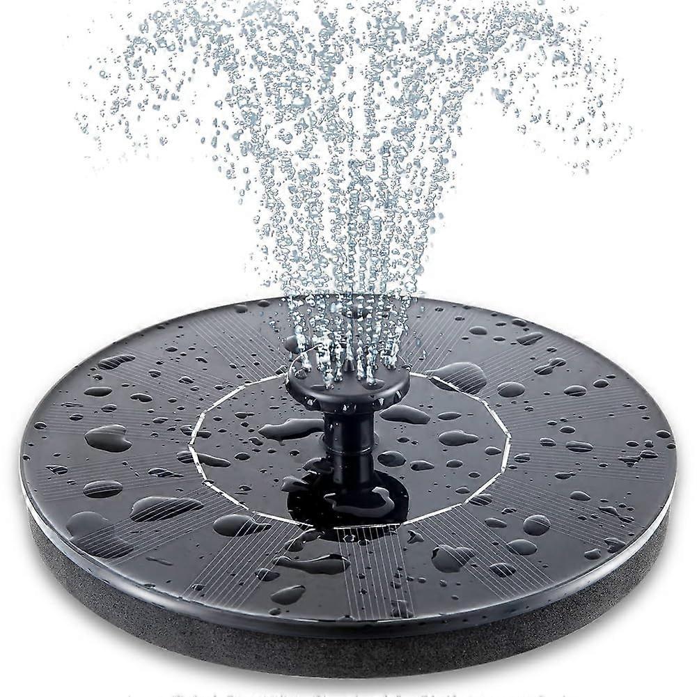 Solar Powered Bird Bath Fountain Pump 3.5W Upgrade With 6 Nozzles Freestanding Floating Solar Water Feature
