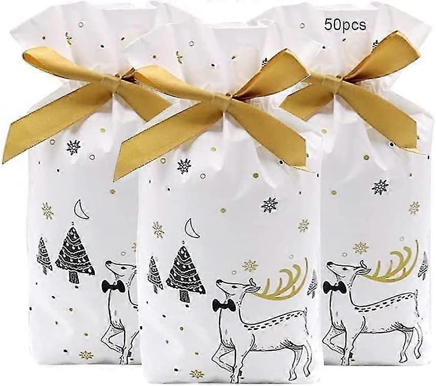 50pcs Drawstring Gift Bags, Small Drawstring (white Fawn)