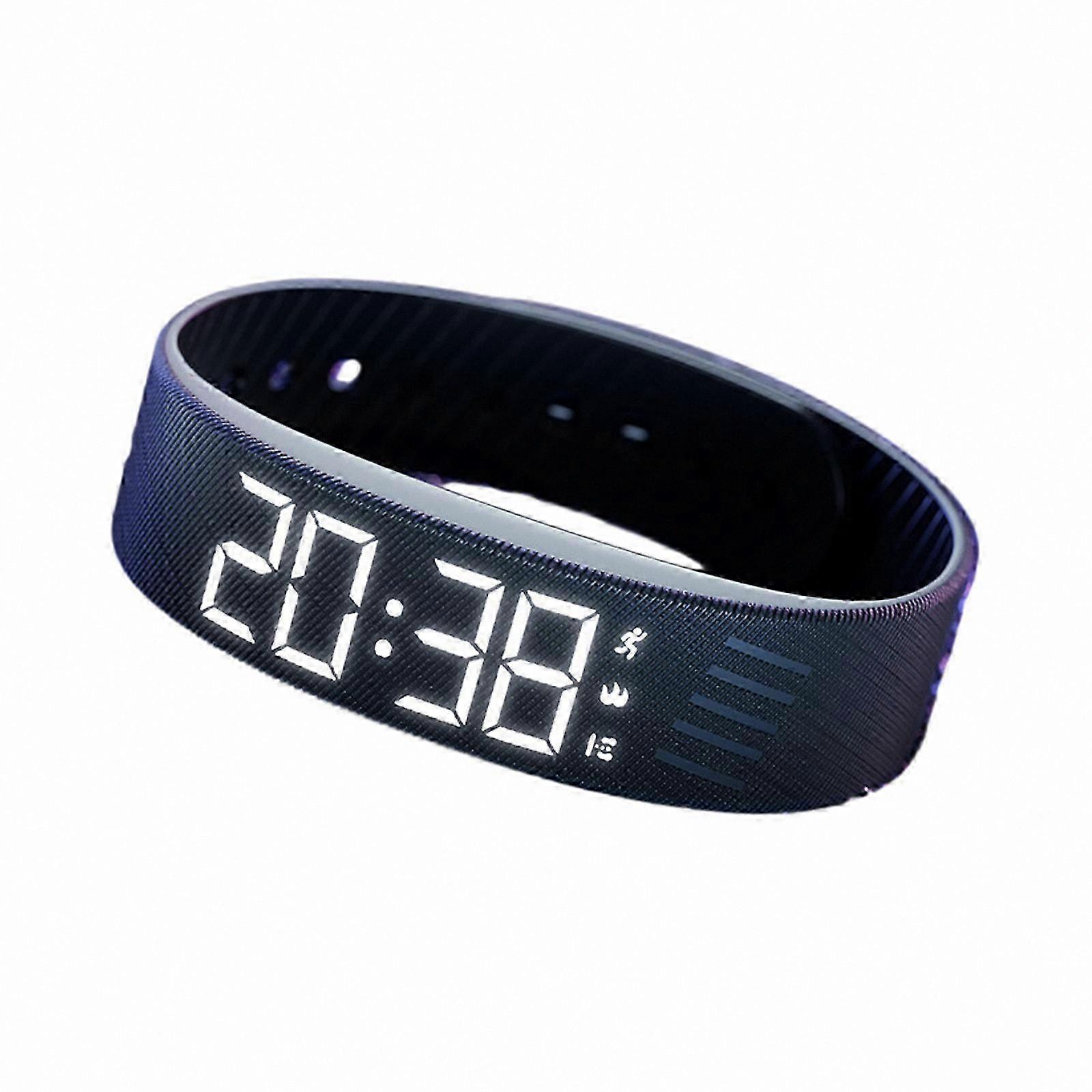Vibrating Alarm Wristband for Deep Sleepers, Waterproof Rechargeable Silent Alarm Clock Watch with Wearable Design for Sleep Assistance and Daily Use