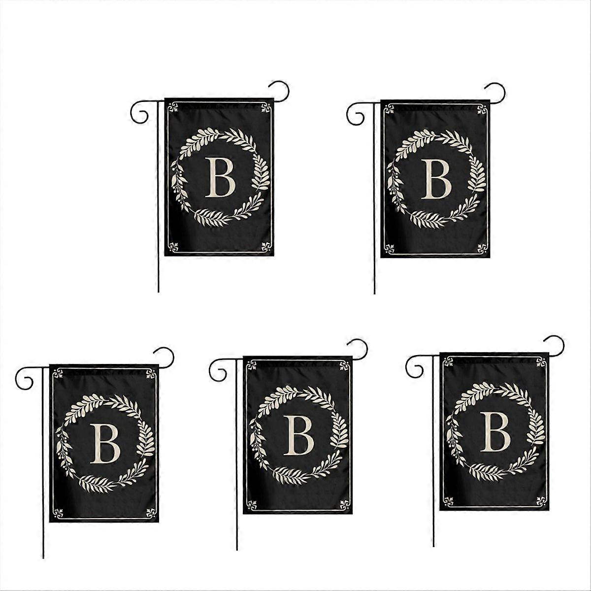 Type B Garden Flag Double Sided Outdoor Wreath Letters