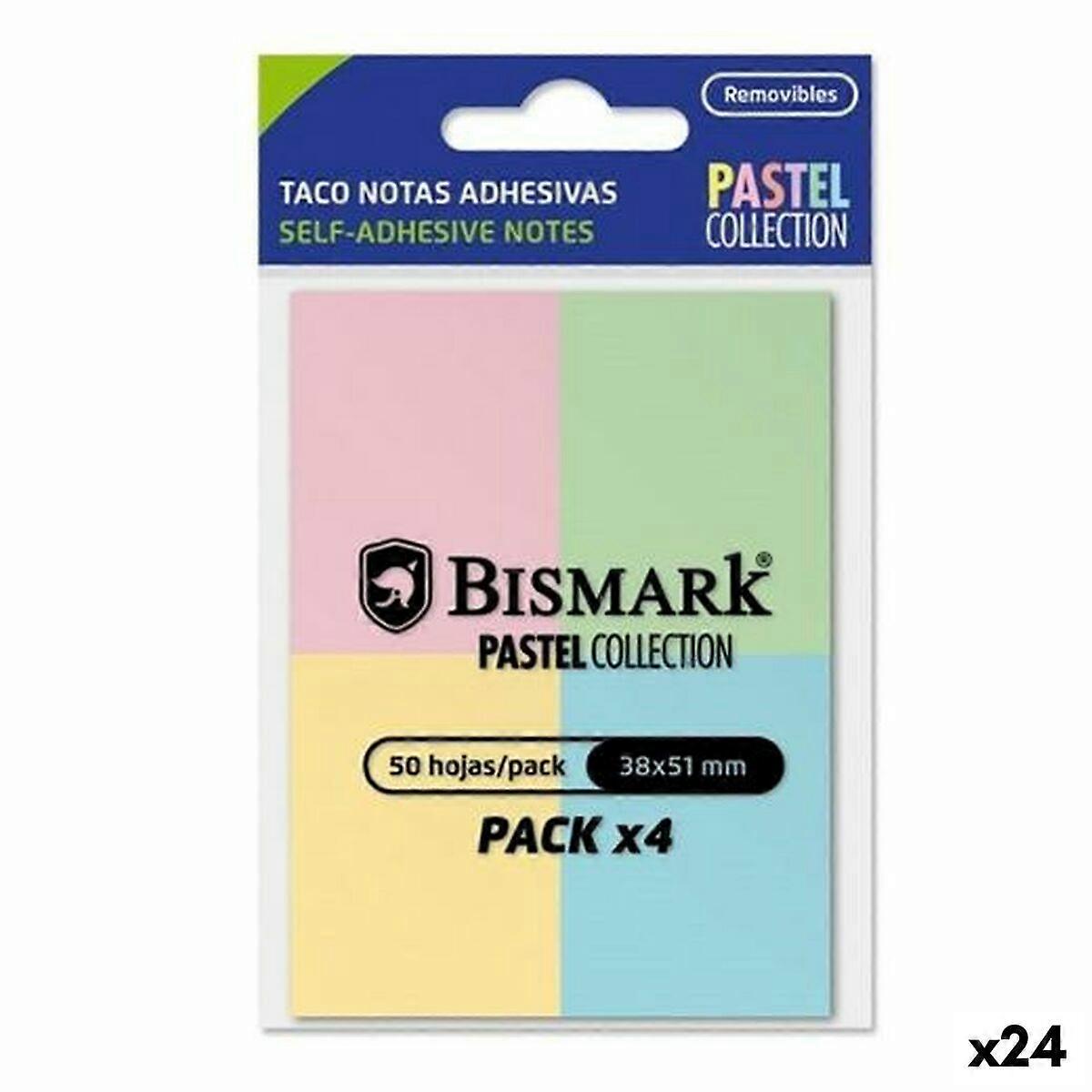 Sticky Notes Bismark Multicolour 38 x 51 mm (24 Units)