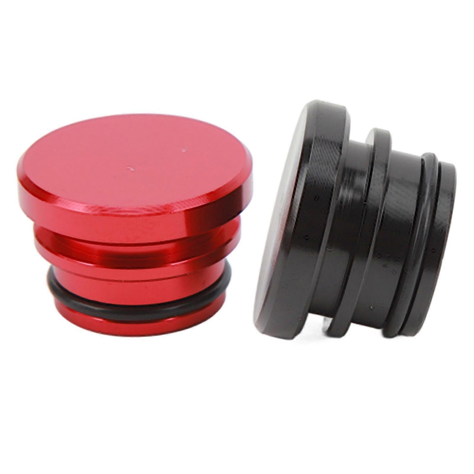 2PCS Cigarette Lighter Dust Plug Red and Black Dustproof Lighter Socket Cover Cap for Vehicles with 12V Accessory Plugs 
