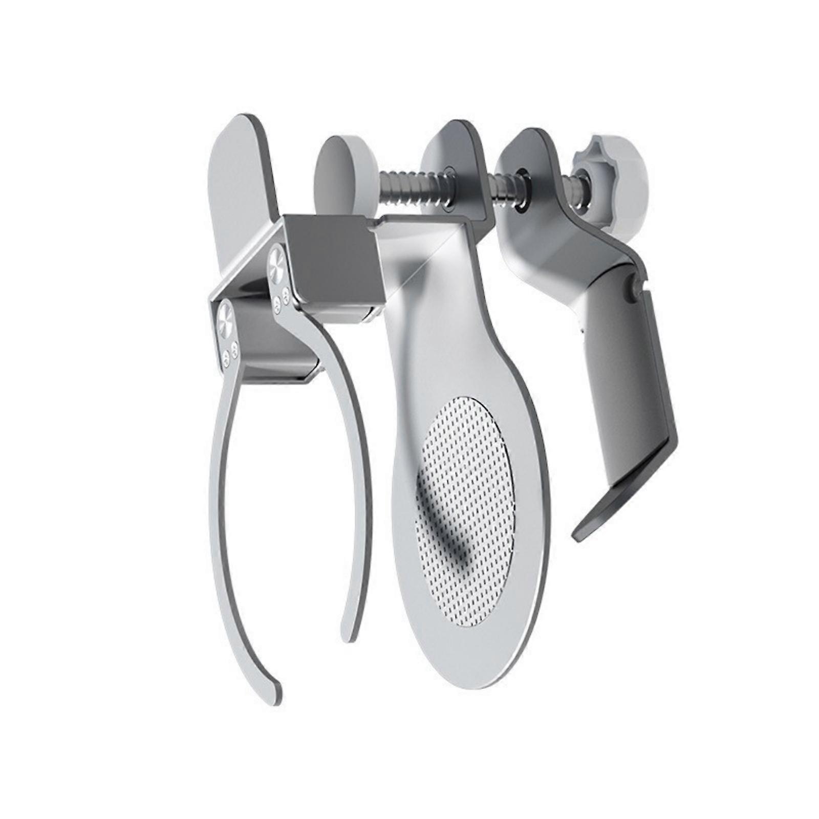 Space Saving Drink Tray 360°Swivels Headphone Stand Mountable Under Desk Without Drilling Under Desk Headsets Hanger  Silver