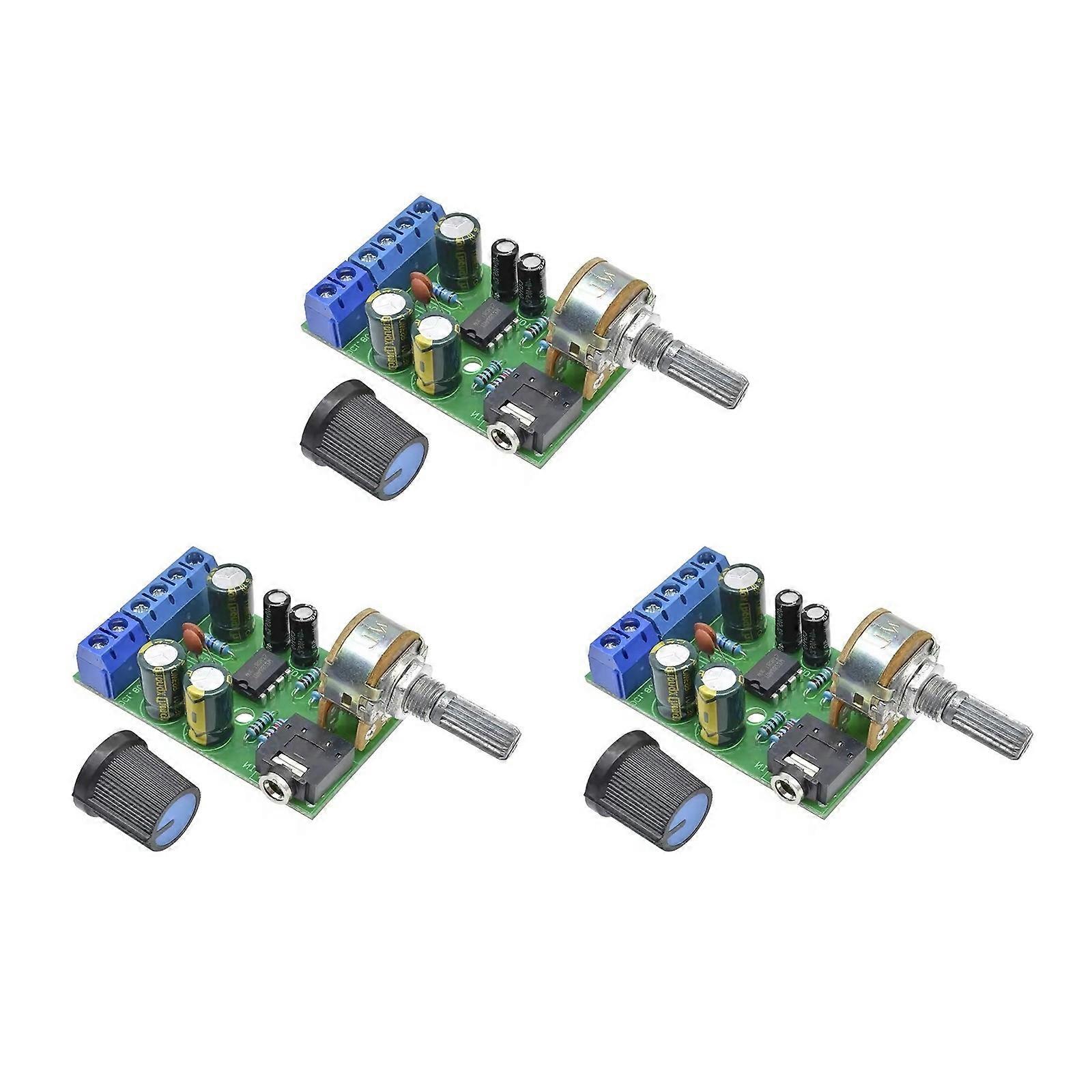 Miniature Double Channel Sound Amplification Module Audios Amplifier Board For Music Systems Electronics TDA2822M Chip Multicolor