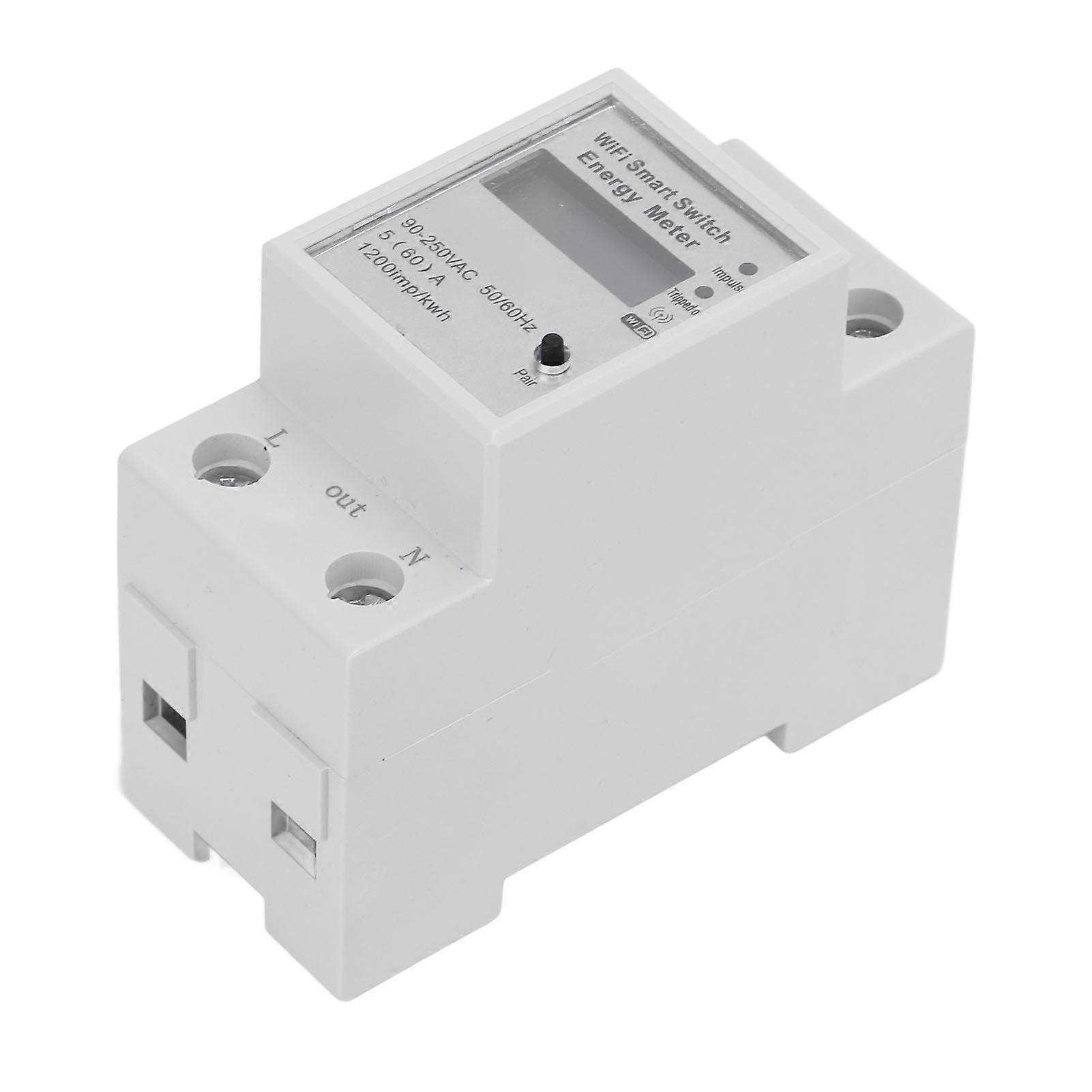 Smart Energy Meter Single Phase WIFI APP Remote Control Multifunctional Electric Consumption Monitor for TUYA 90‑250VAC