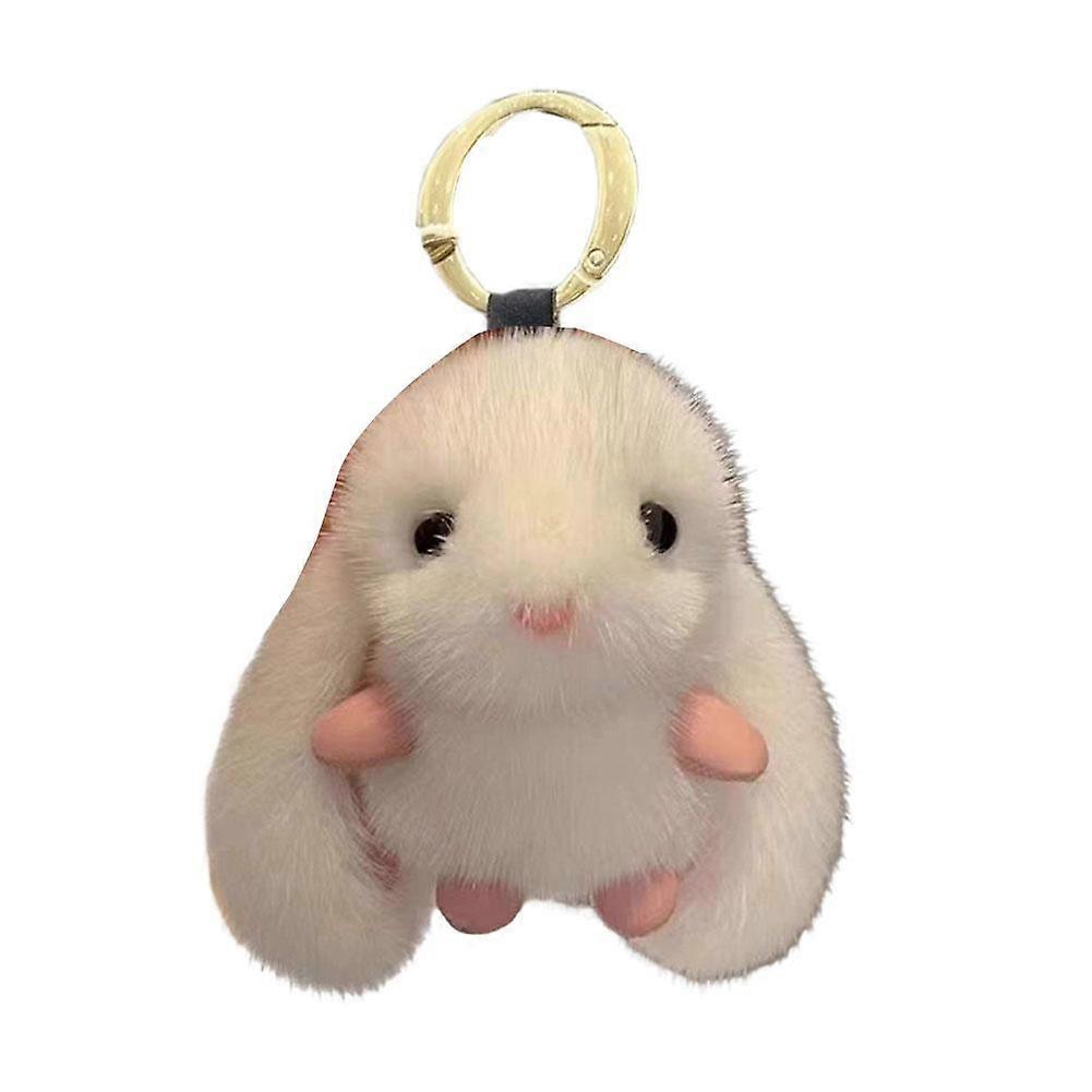 Cute Little rabbit plush Car Keychain Plush Doll Bag Pendant