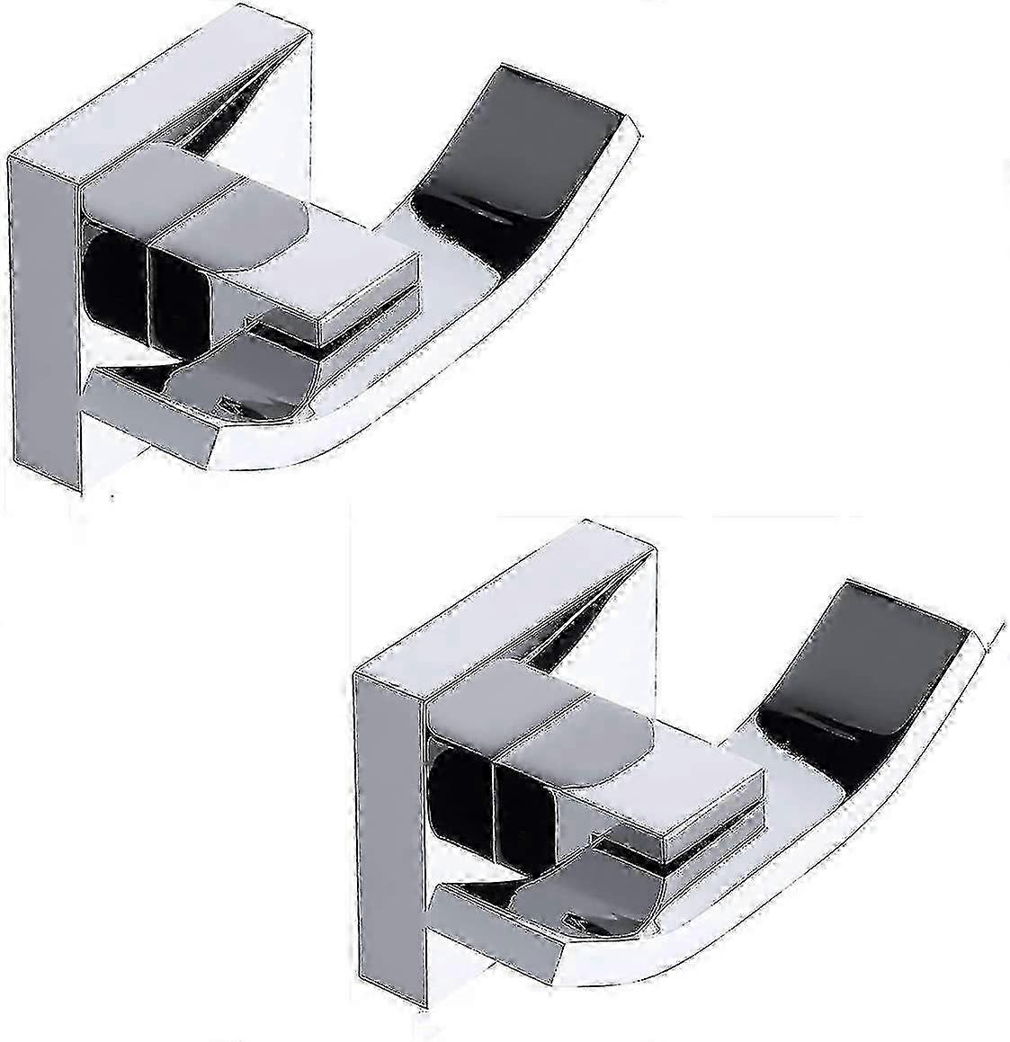 Bathroom Towel Hooks Robe Hook Double Robe Hooks, Polished Chrome Finish, 2 Pack