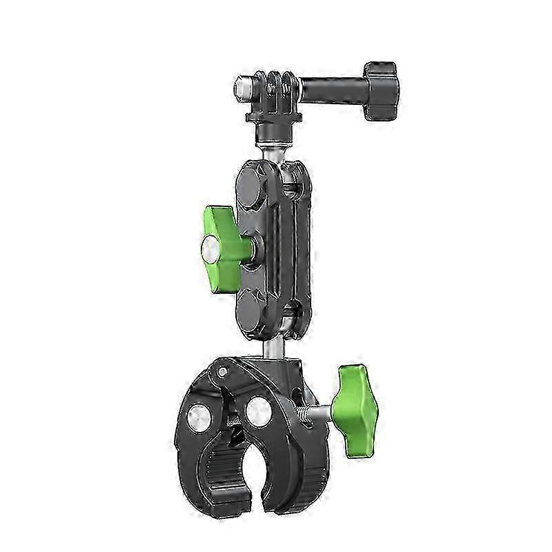 WOLFRBK Universl Adjustable Action Camera Holder Crab Clamp for Riding for Bicycle Motorcyle for Insta 360 for GoPro Hero11 UBA-R1 sty