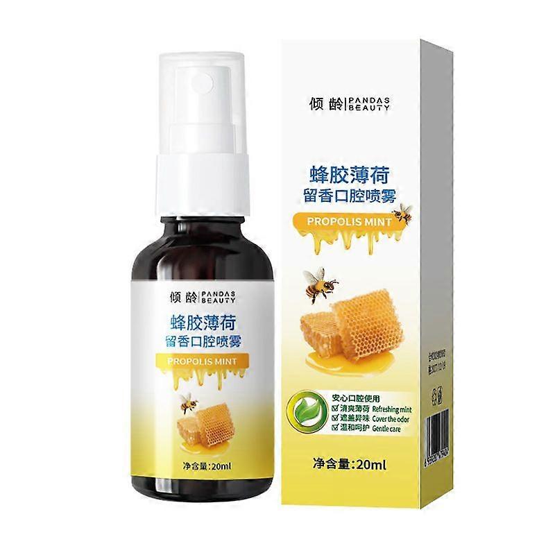 Spray buccal parfumé à la menthe et à la propolis Qingling 20 ml, haleine fraîche portable 1