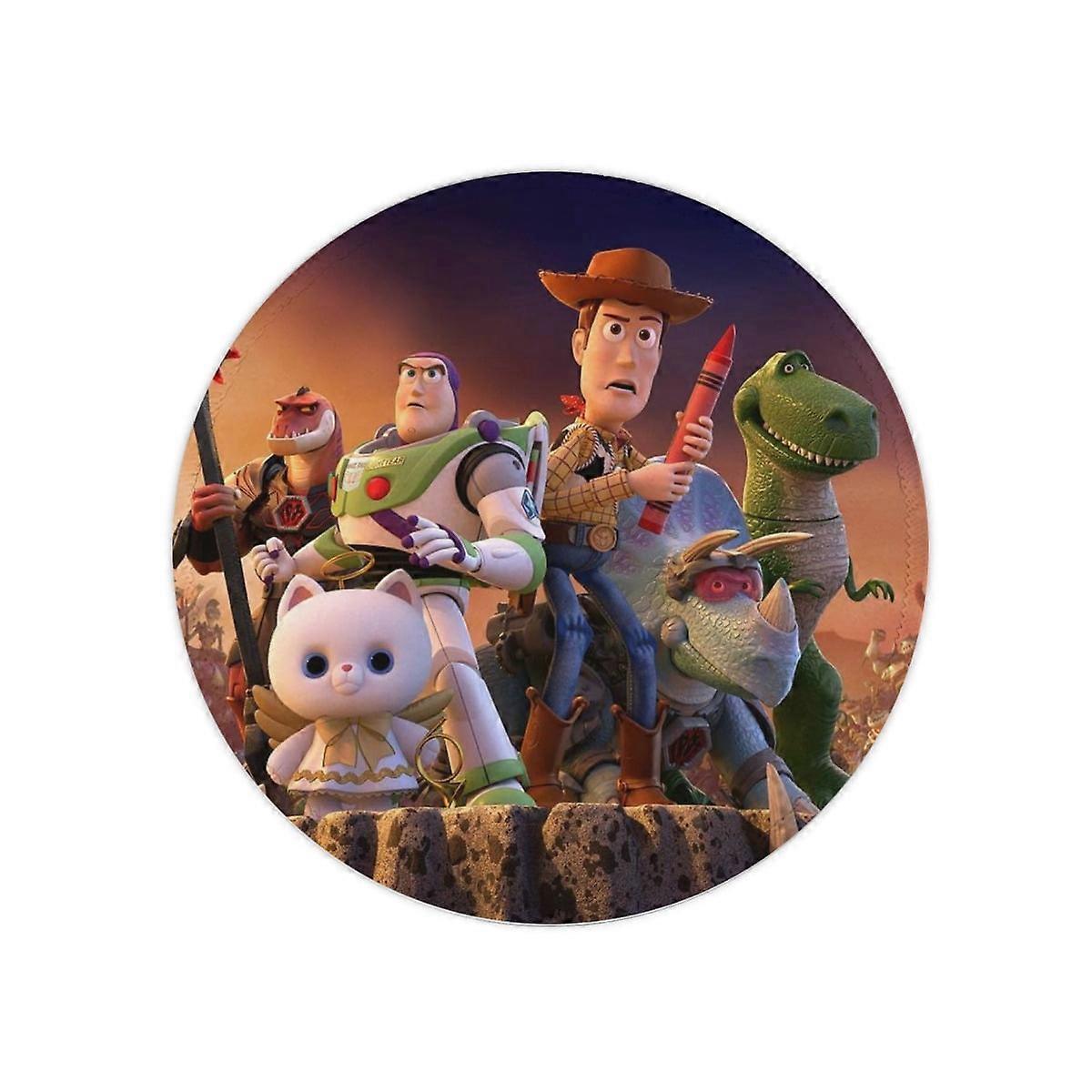 Toy Story Animation mouse pad Office home non-slip round hand support desk pad