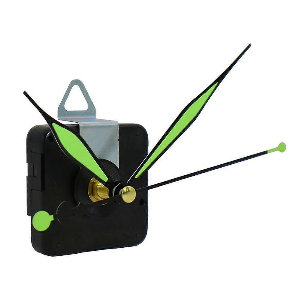 Quartz Clock Movement Mechanism Battery Operated Wall Clock DIY Repair Parts Replacement with 3 Pairs Luminous Hands