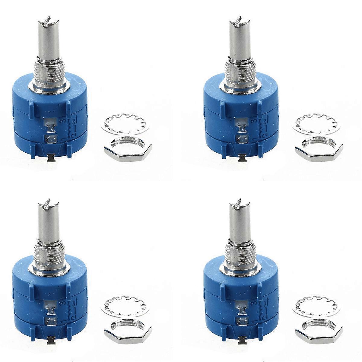 4X 3590S-2-103L 10K Ohm 10-Turn Rotary Wire Wound Precision Potentiometer