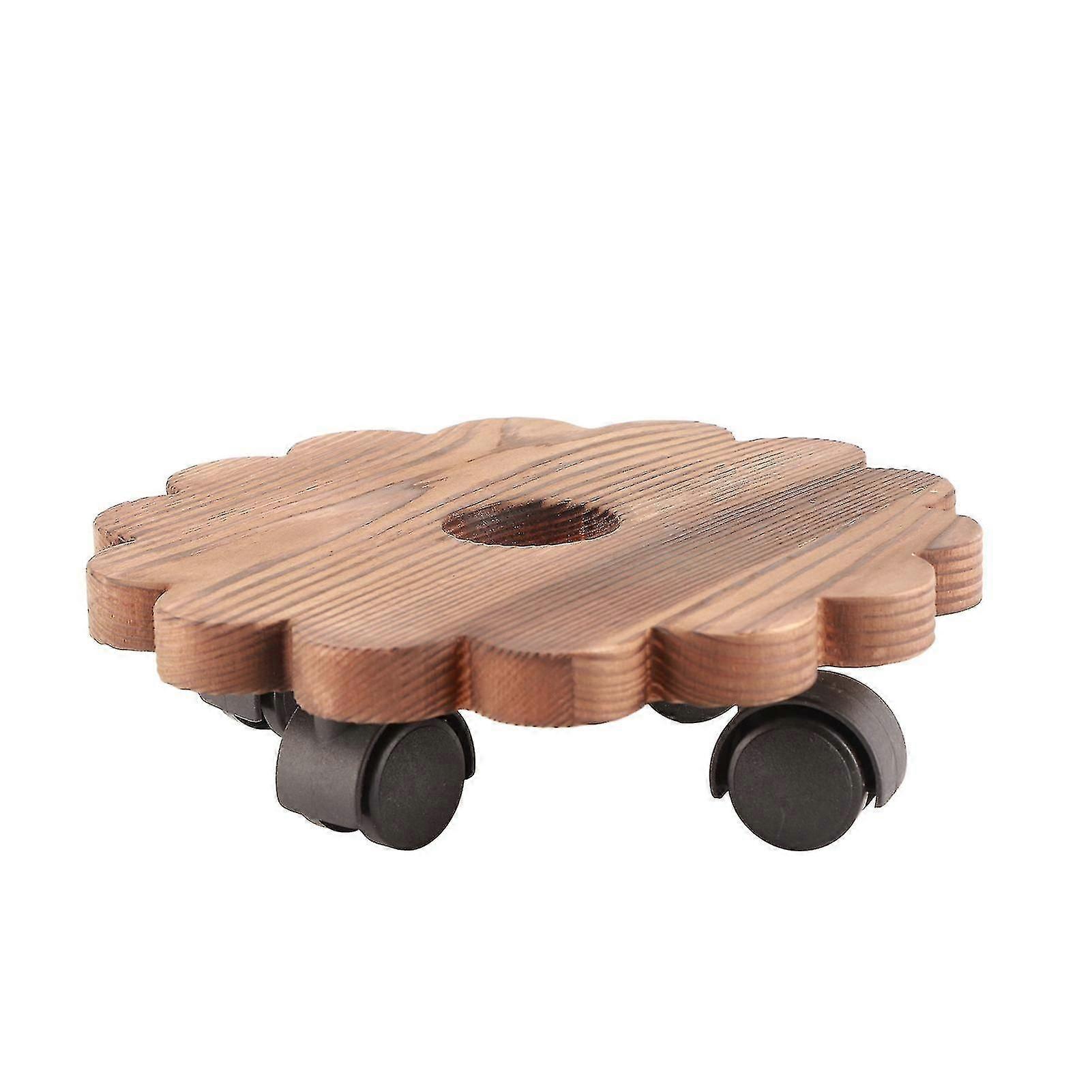 Flower Round Bracket Removable Solid Wood Flower Pot Holder Plant Stand