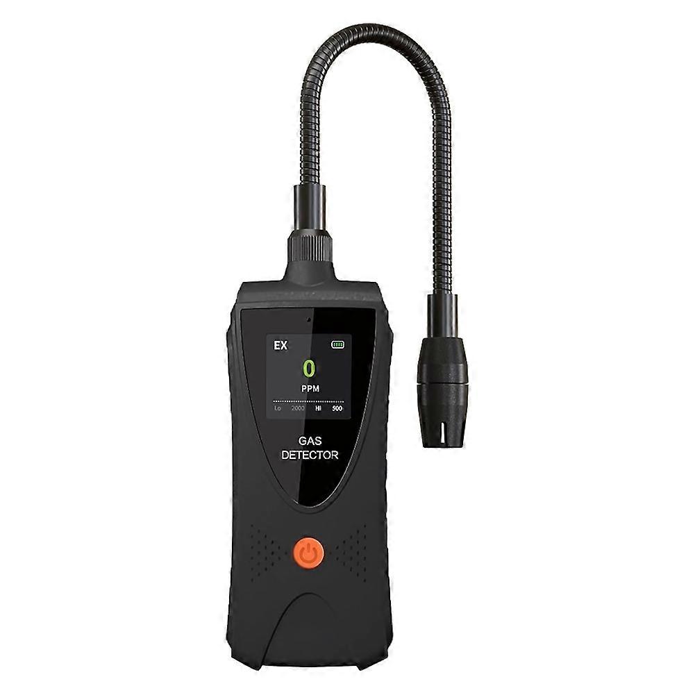 Gas Leak Detector with High-Precise Sensor, Flexible Probe, Visual/Audible Alarm, Portable for Home/Industrial Use