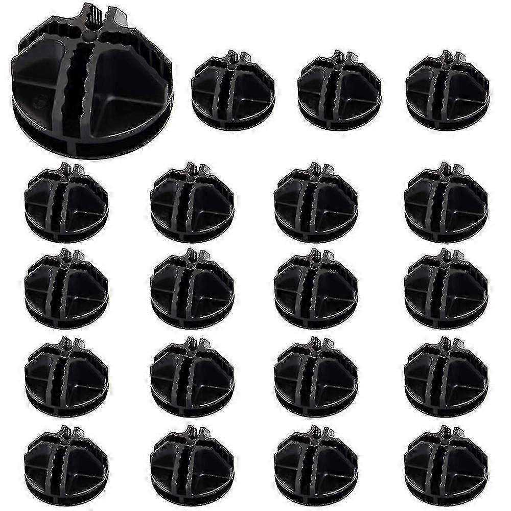 20pcs Wire Cube Plastic Connectors Black Interlocking Plastic Connector Modular Organizer Clasp Buckle Clip For Cube
