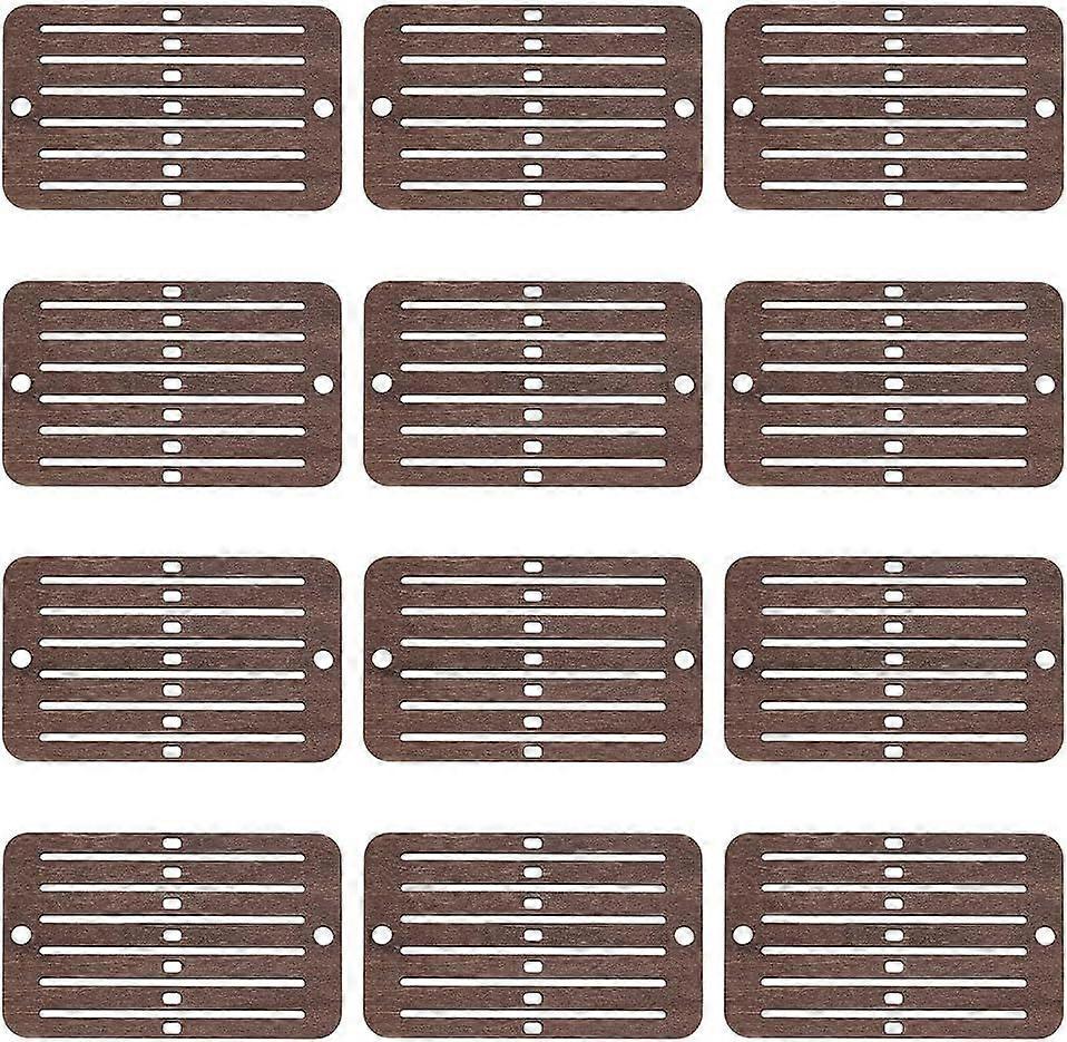 12PCS Mini Heddle Loom Wooden Weaving Heddle Loom Darning Loom Weaving Tools for Loom Backstrap Weaving Loom Scarf Weaving Loom for Crafts Bracelet Ba