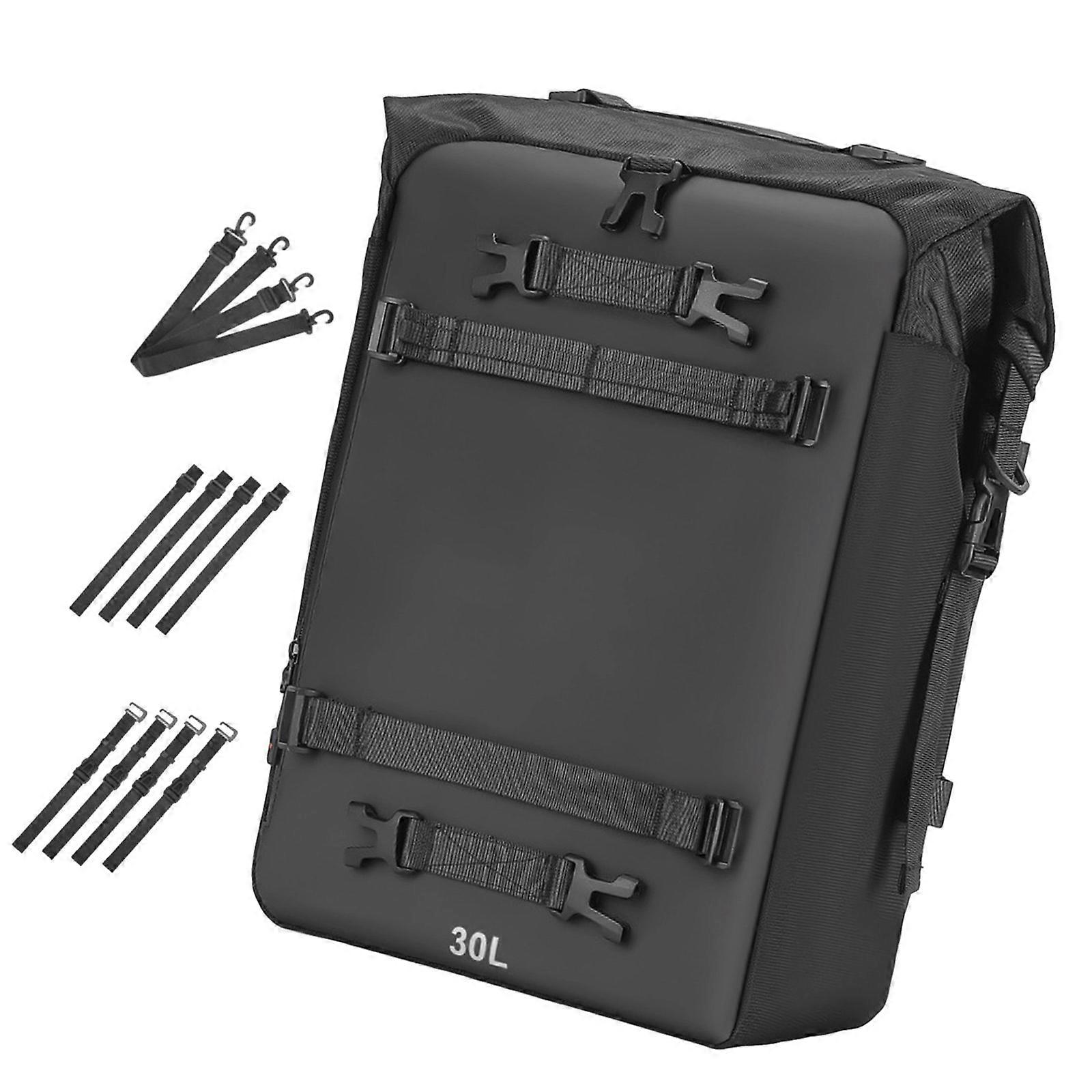 Quick Release Inner Liner Motorcycle Seat Bag Non Slip Exterior Mesh Modular Connection System TPU Fabric Storage Bag  30L