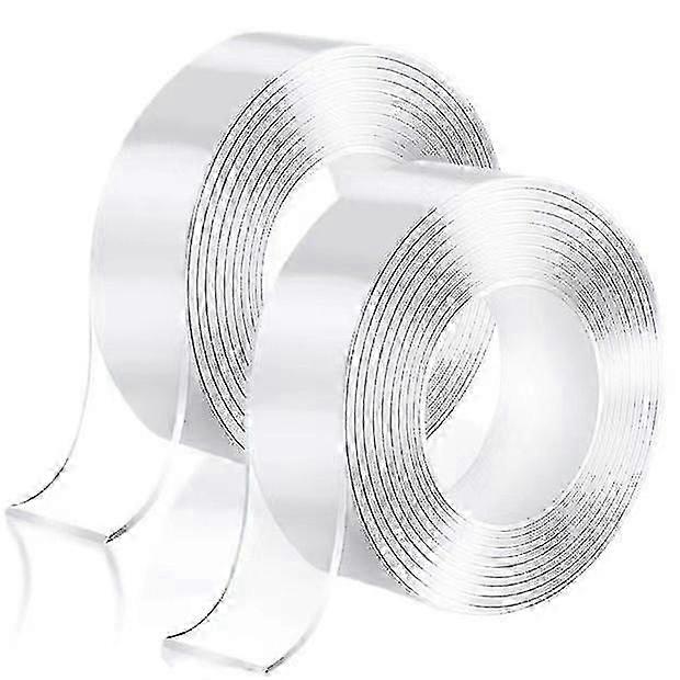 Extra Strong Nano Transparent Double Sided Tape - Removable & Washable for Carpet & Photos