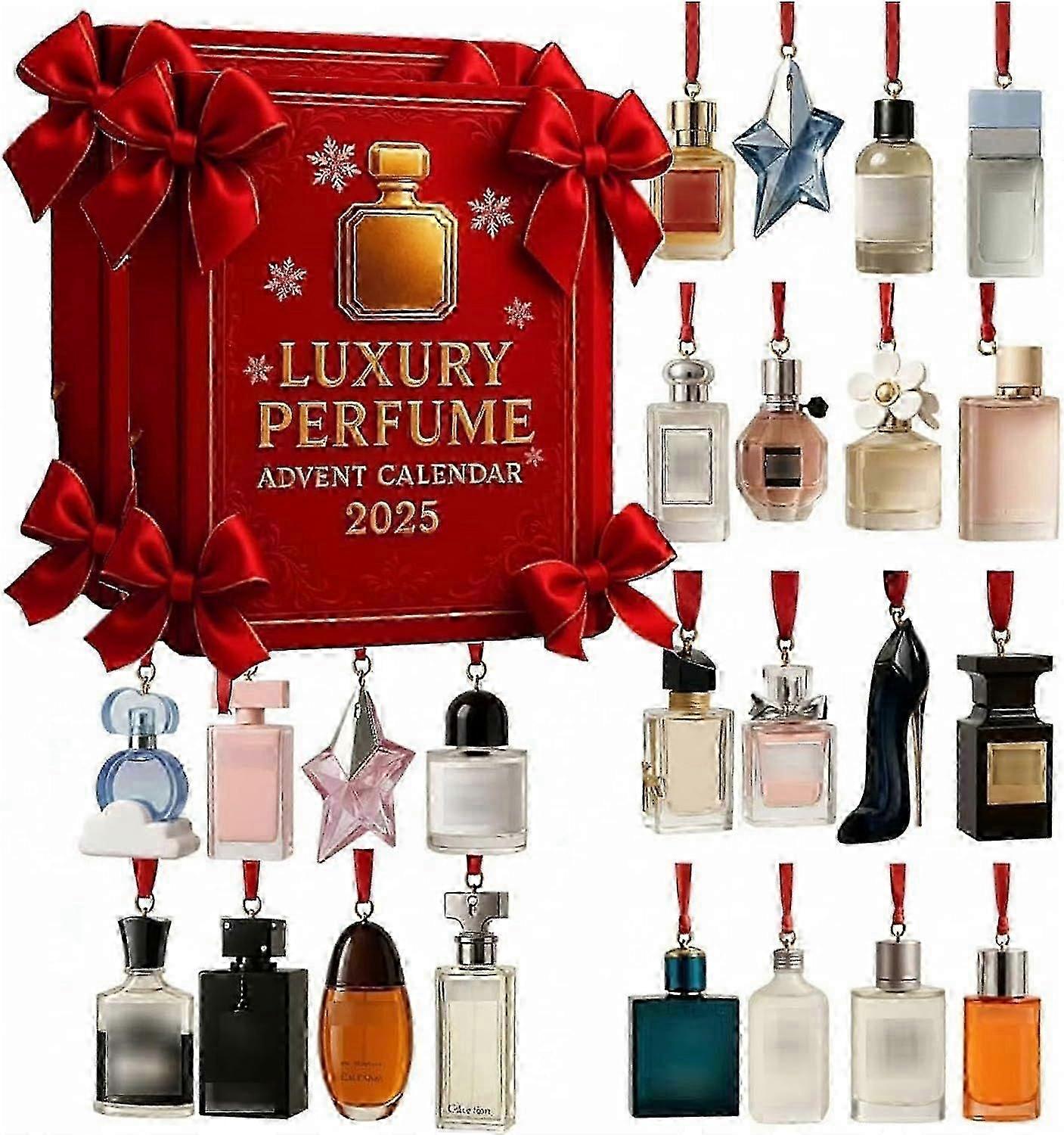 Luxury Perfume Advent Calendar 2025, 24 Days Christmas Countdown Calendar with 24 Perfumes Christmas