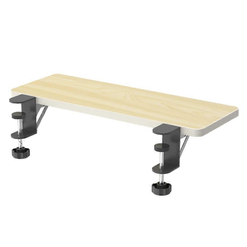 Foldable Desktop Extension Board Punch  Arm Support Frame Wrist Support Hand Bracket Desktop Widening Shelf Yellow 75cm