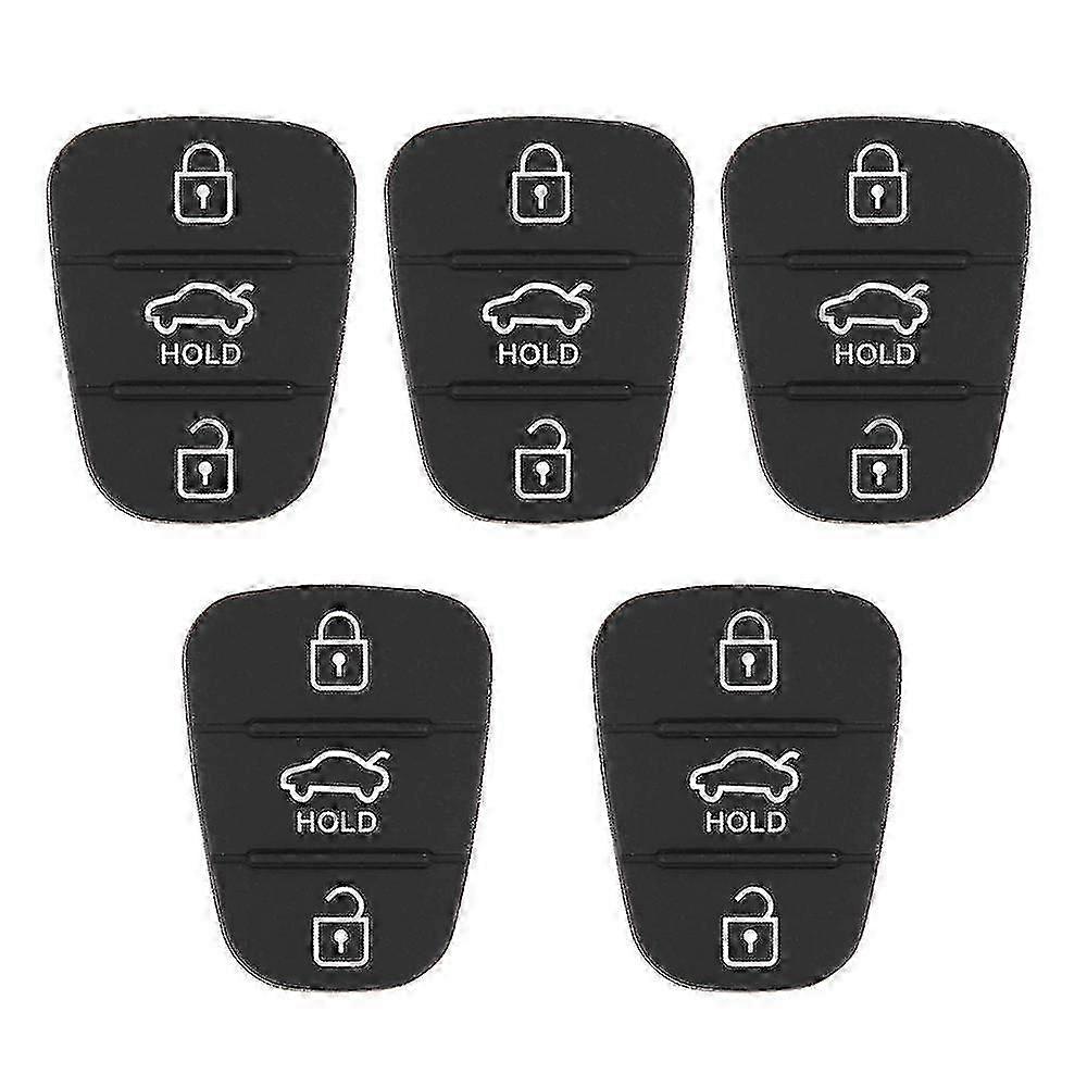 Hyundai Kia YO Remote Key Rubber Pad Replacement 5pcs 3-Button