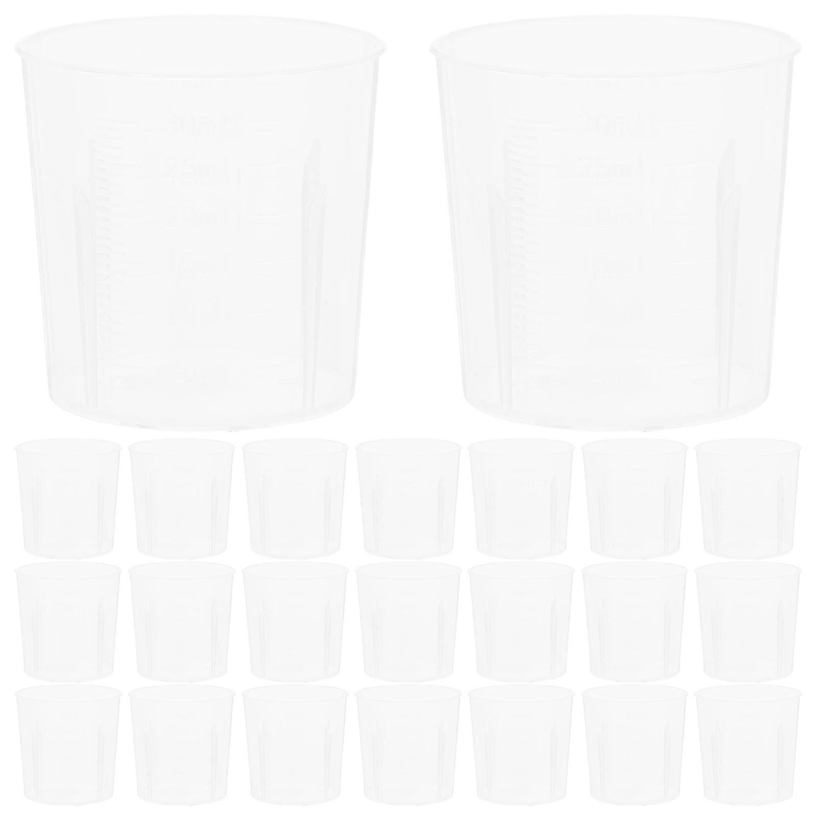 Measuring Cups Plastic 3.90X3.90X3.60CM Kitchen Tool Easy to Read 100Pcs