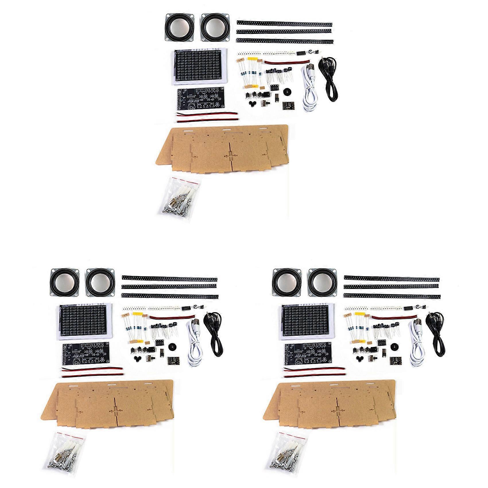 3X Dual-Channel Multi-Function Bluetooth Audio Assembly DIY Electronic Kit MP3 Speaker Welding Parts