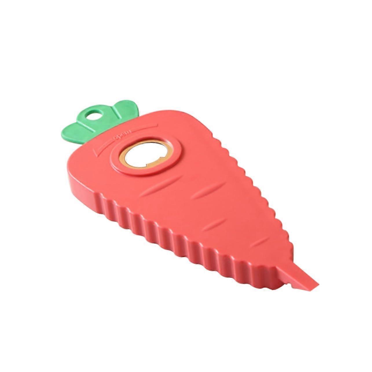 Magnetic Bottle and Can Opener with Radish Handle, Ergonomic Grip, Durable Metal Construction