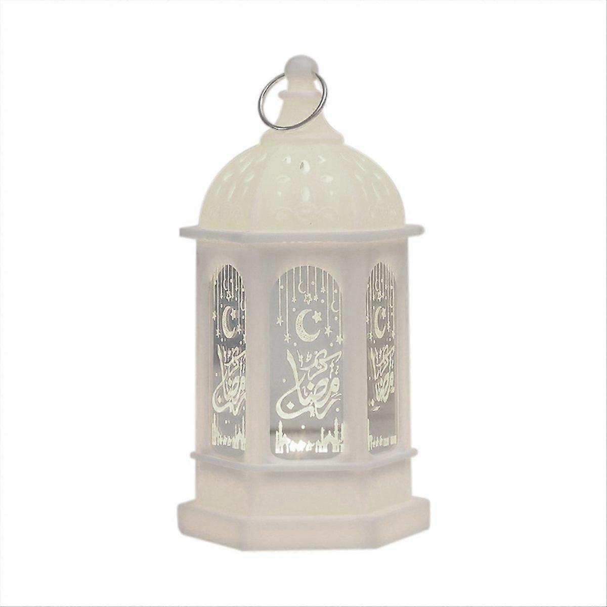 Eid Mubarak Lantern Ornaments Ramadan Lantern Nightlight Lighting,F