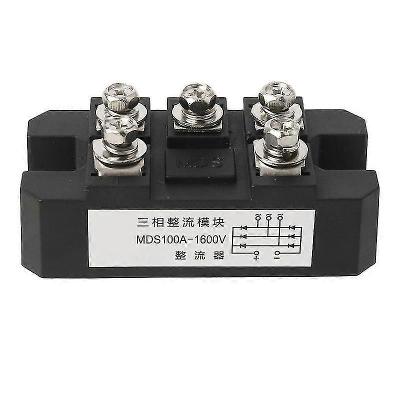 MDS100-16 Bridge Rectifier 100A 1600V 3-Phase Diode Bridge Rectifier Copper Bottom Plate Rectification Module