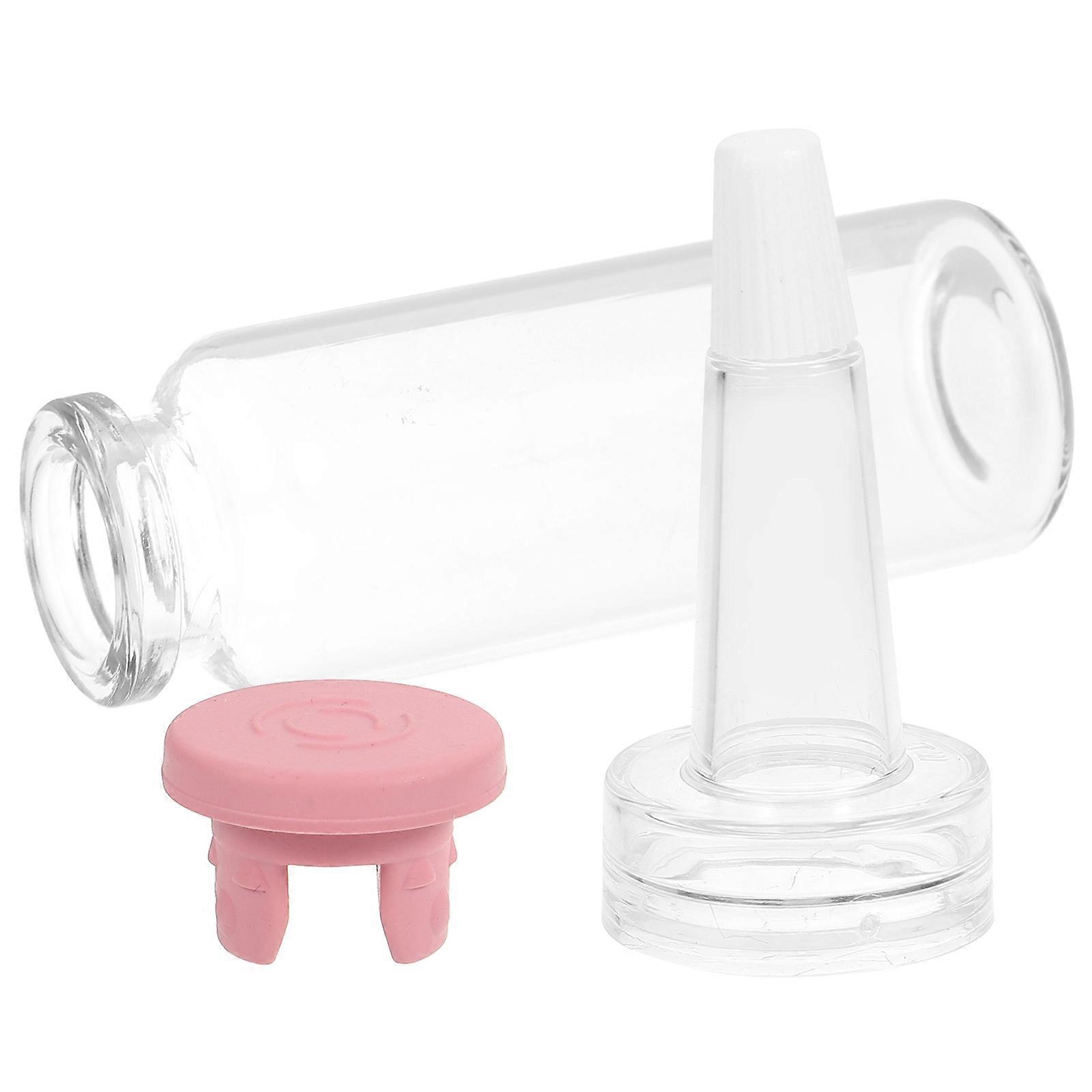 Transparent Hamster Nursing Bottle Silicone Feeding Tool 2Sets for Small Pets