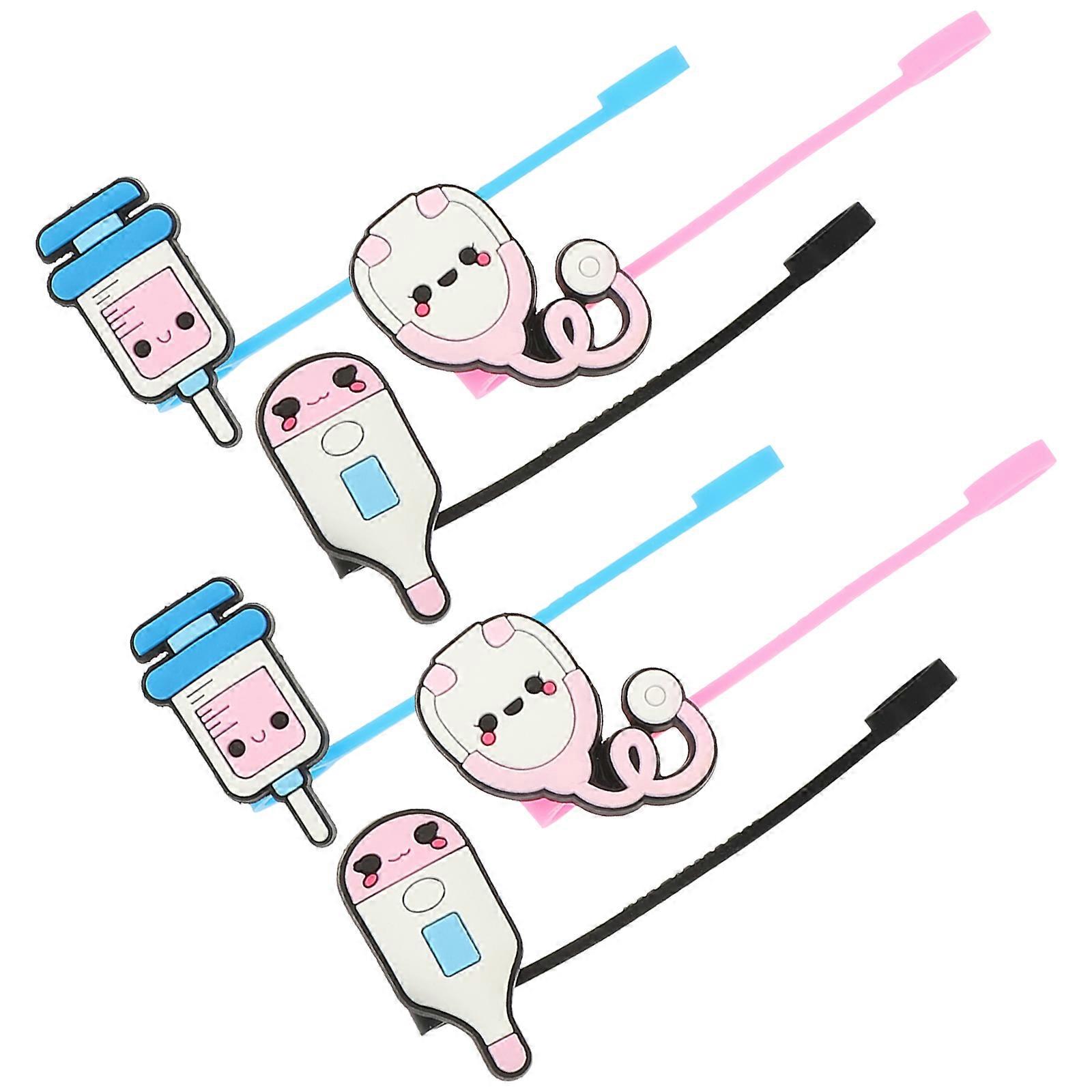 Reusable Silicone Straw Caps Straw End Protectors with 30Pcs Included